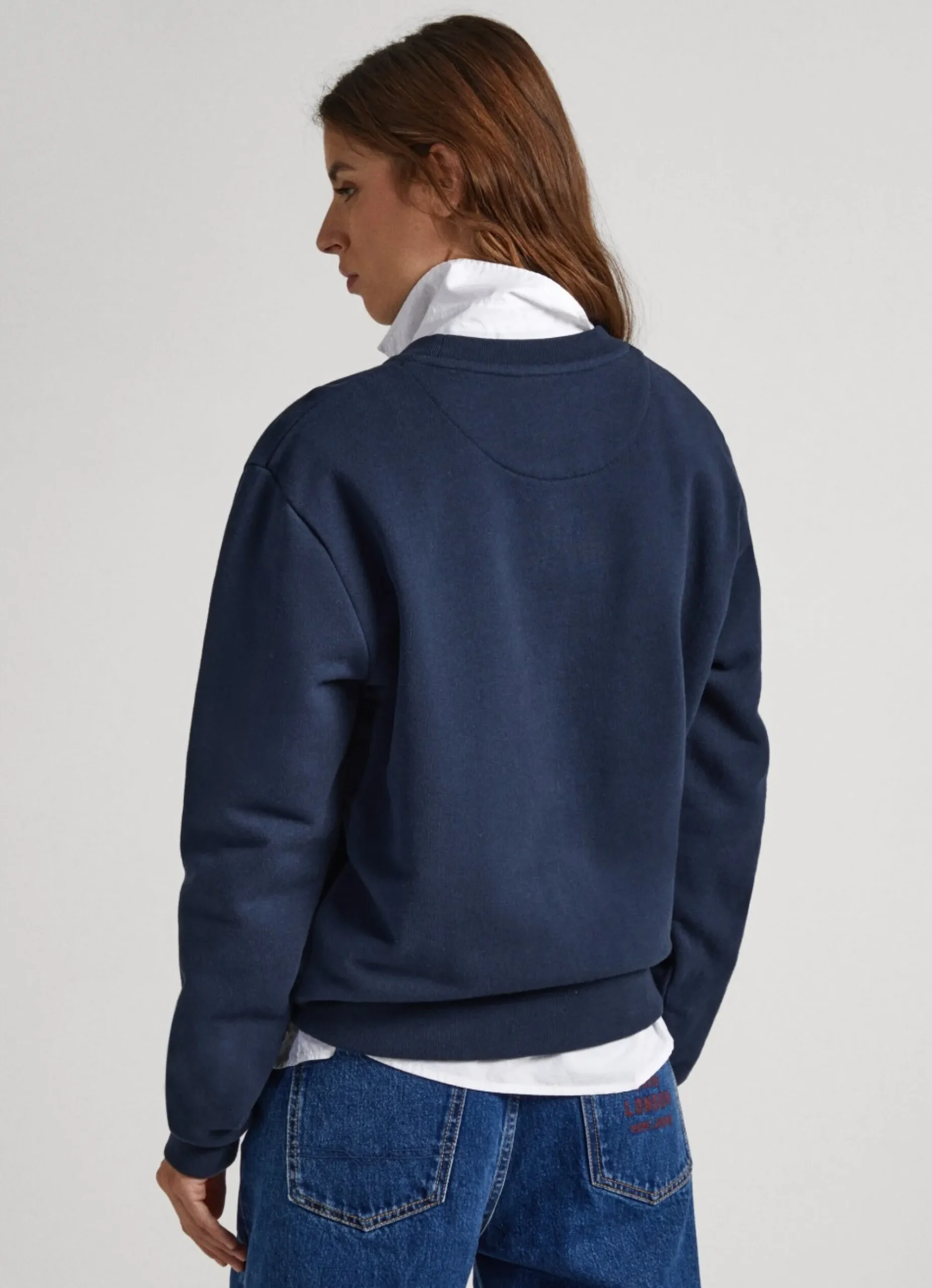 Homem Pepe Jeans Sweatshirts>Sweatshirt Unisexo Gola Redonda Estampada
