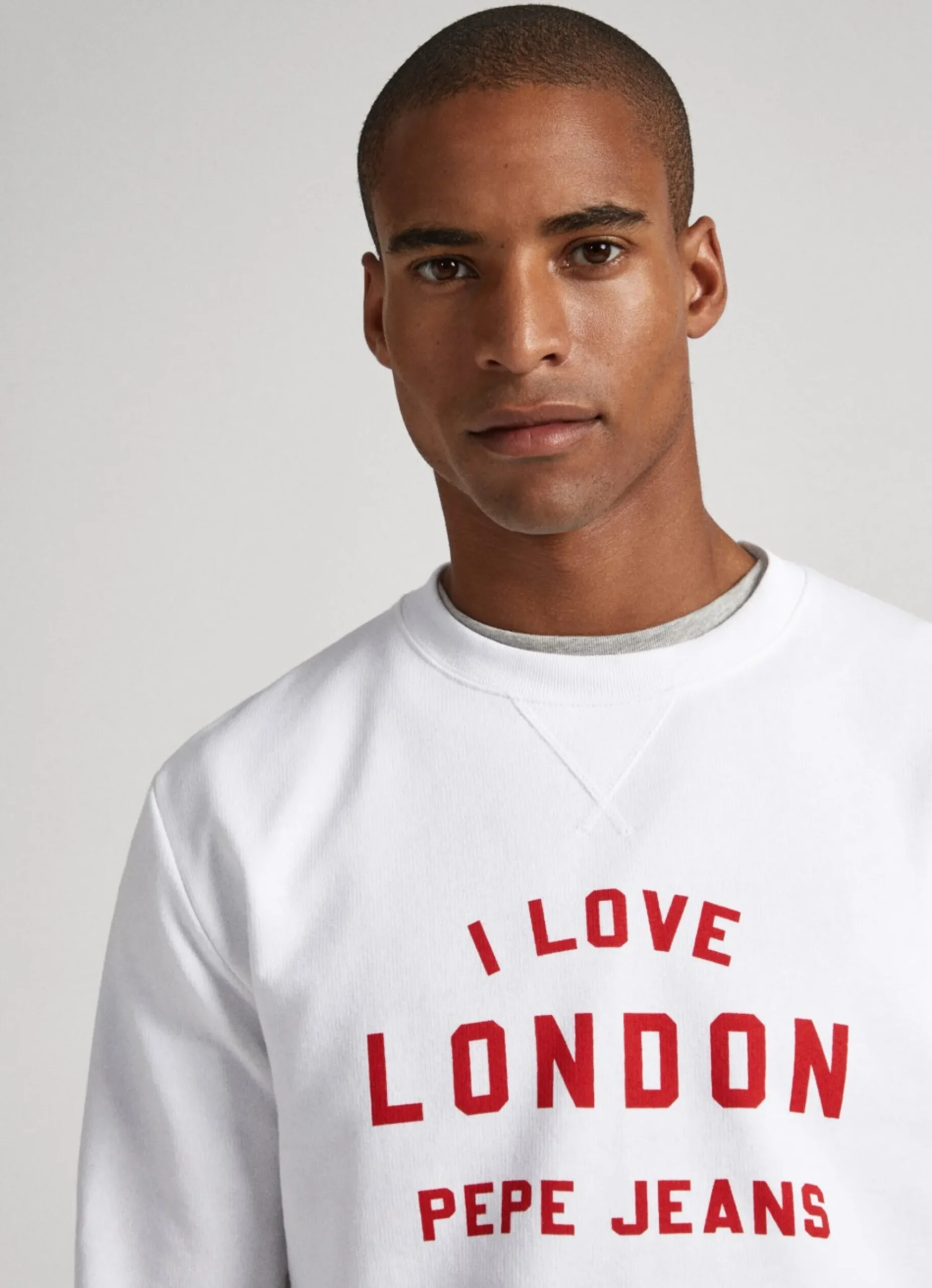 Mulher Pepe Jeans Sweatshirts>Sweatshirt Unisexo Gola Redonda Estampada