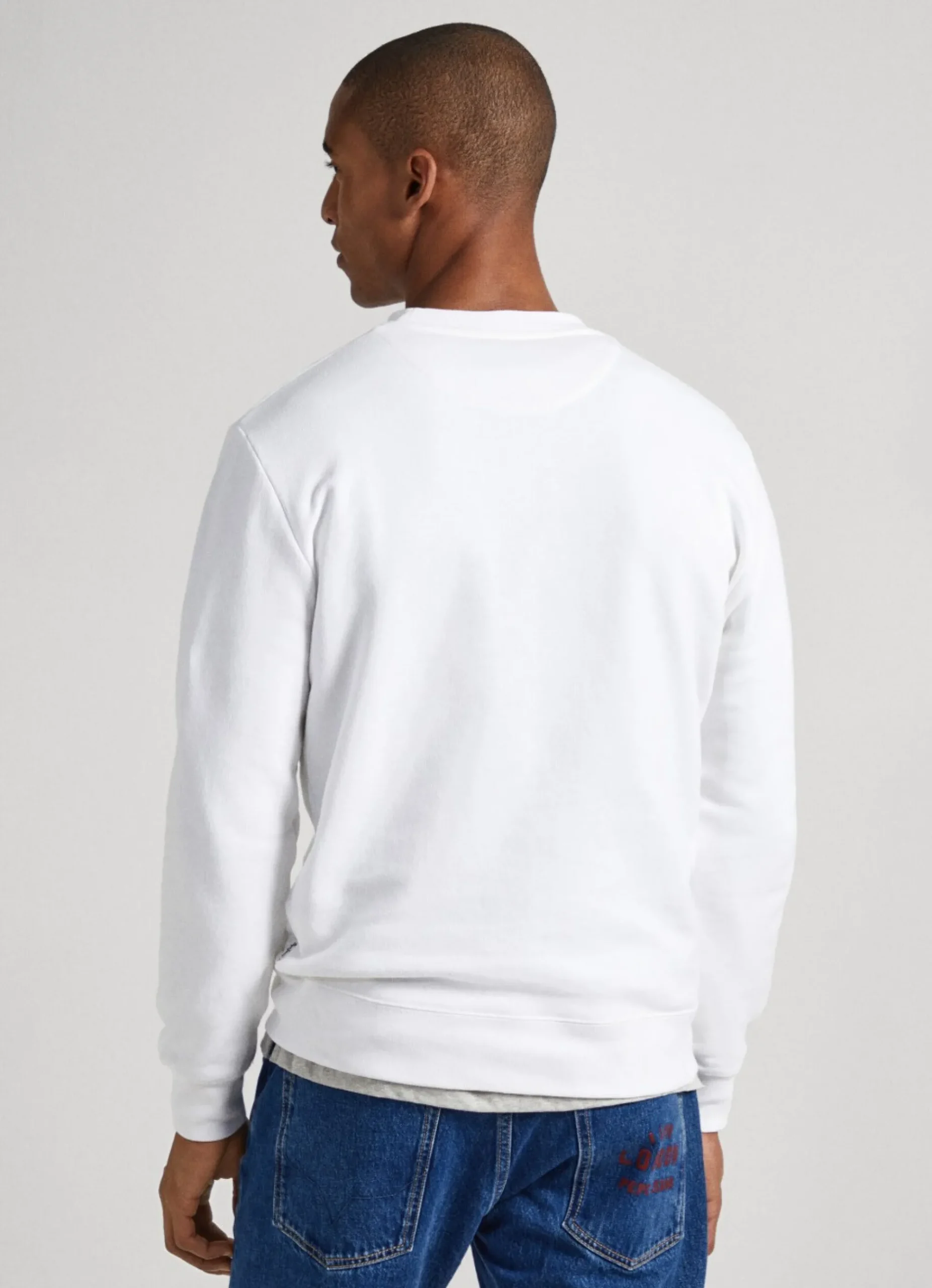 Mulher Pepe Jeans Sweatshirts>Sweatshirt Unisexo Gola Redonda Estampada