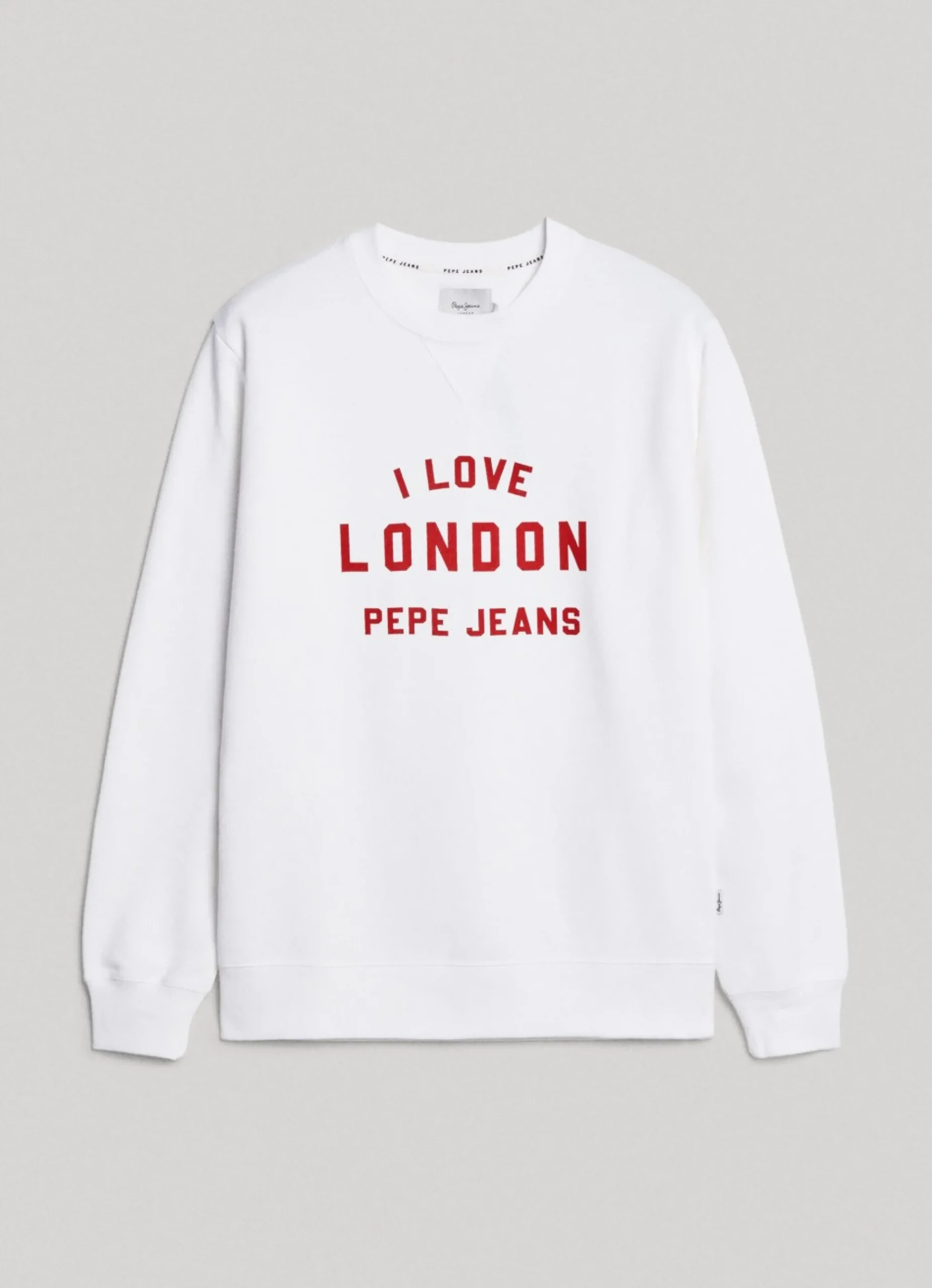 Mulher Pepe Jeans Sweatshirts>Sweatshirt Unisexo Gola Redonda Estampada
