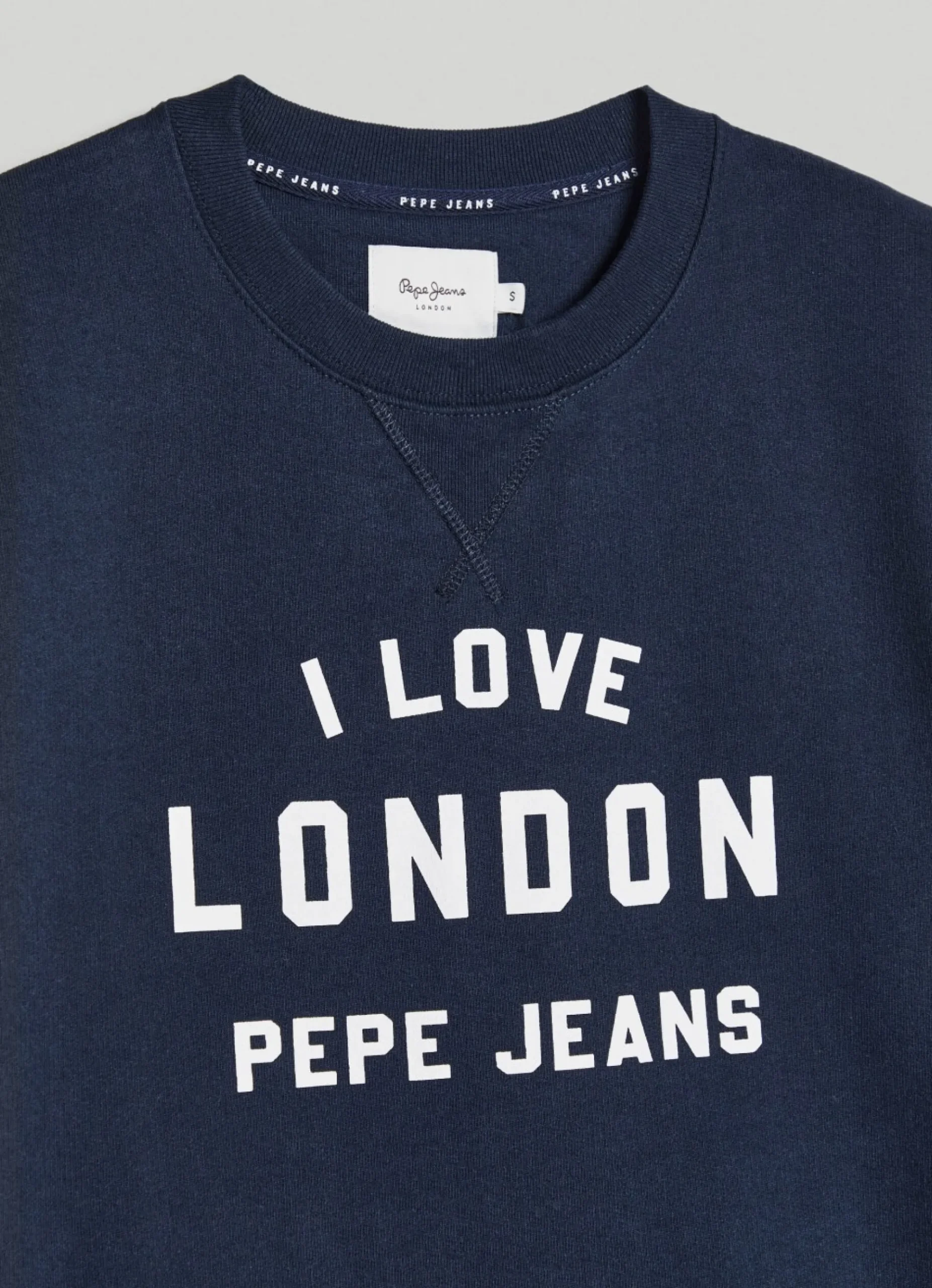 Mulher Pepe Jeans Sweatshirts>Sweatshirt Unisexo Gola Redonda Estampada