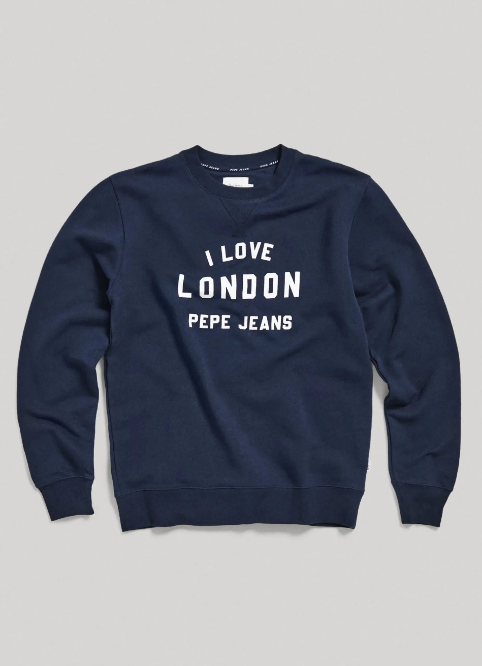 Mulher Pepe Jeans Sweatshirts>Sweatshirt Unisexo Gola Redonda Estampada