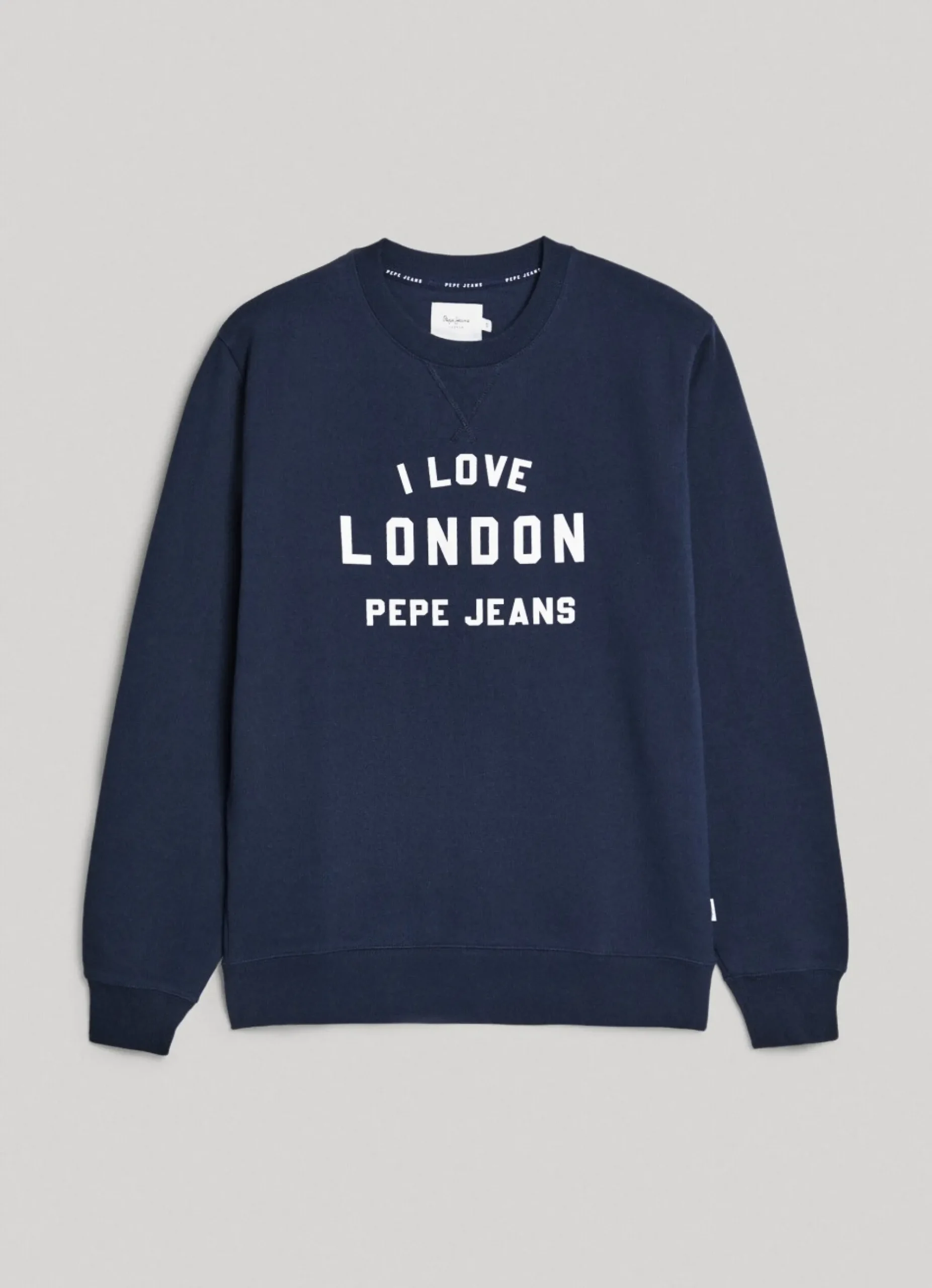 Mulher Pepe Jeans Sweatshirts>Sweatshirt Unisexo Gola Redonda Estampada