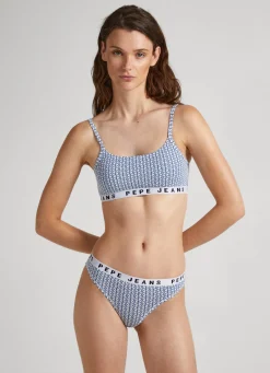 Mulher Pepe Jeans Underwear>Tanga Logo Estampado All Over