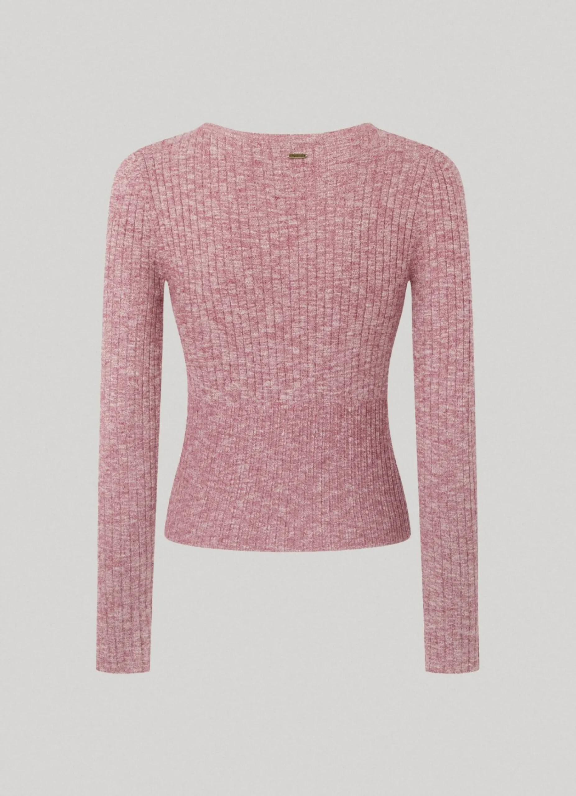 Mulher Pepe Jeans Malhas E Cardigans>Top Algodao Melange Jaspeado