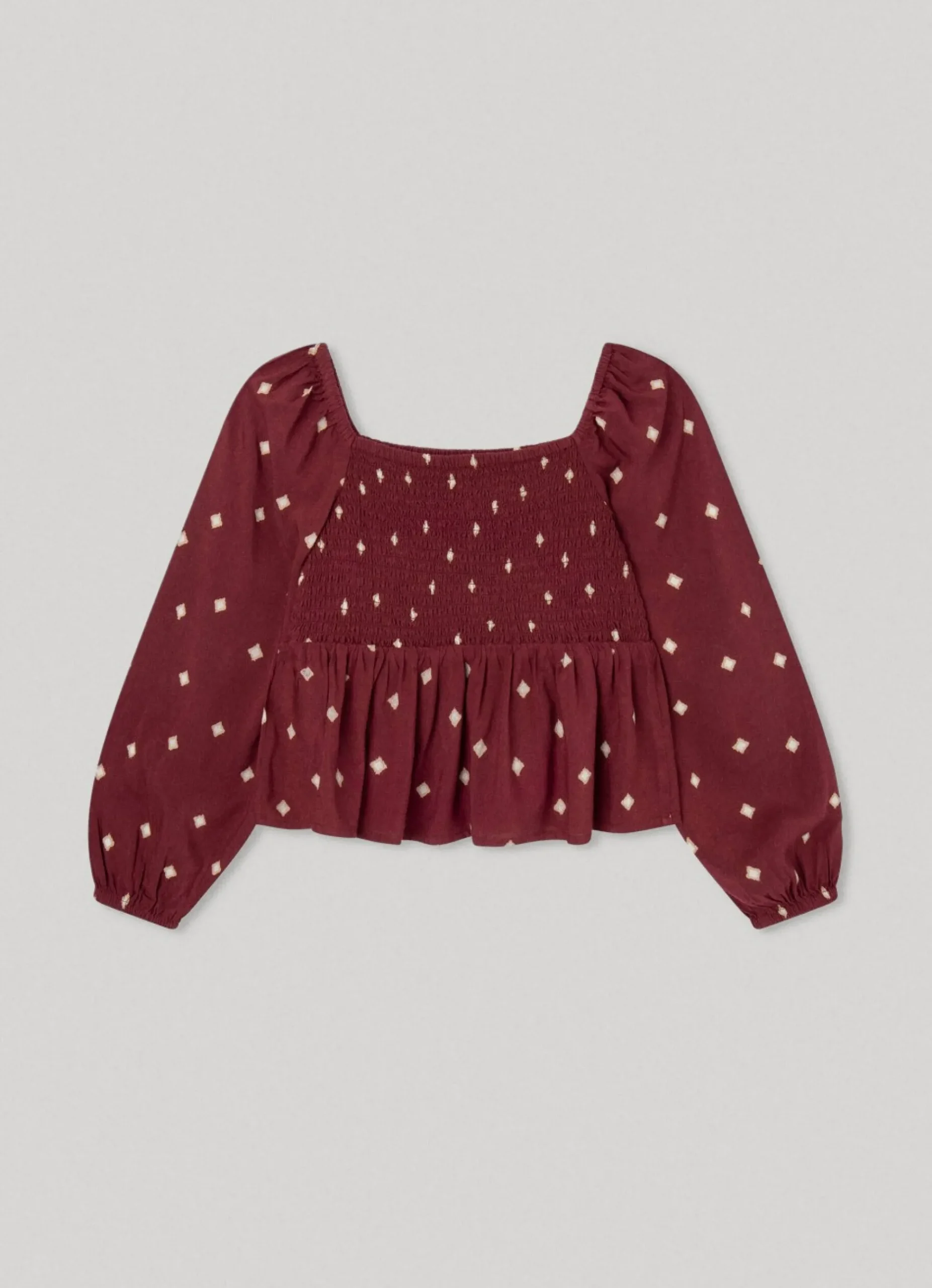 Rapariga Pepe Jeans Camisas E T-Shirts>Top Com Detalhes Franzidos