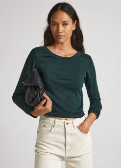 Mulher Pepe Jeans Malhas>Top De Malha Cropped Fit