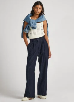 Mulher Pepe Jeans Malhas E Cardigans>Top De Malha Floral