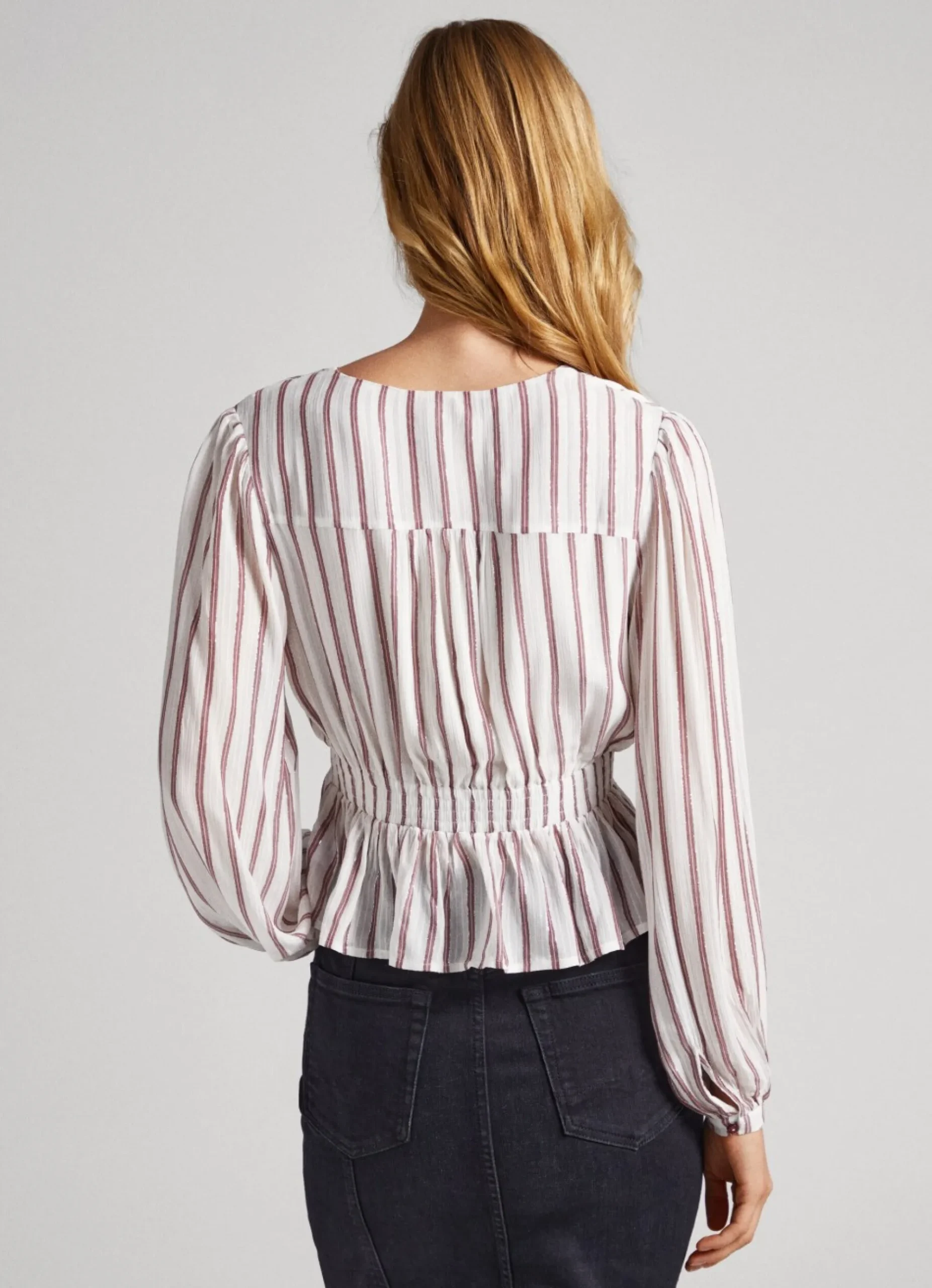 Mulher Pepe Jeans Camisas E Blusas>Top Padrao As Riscas
