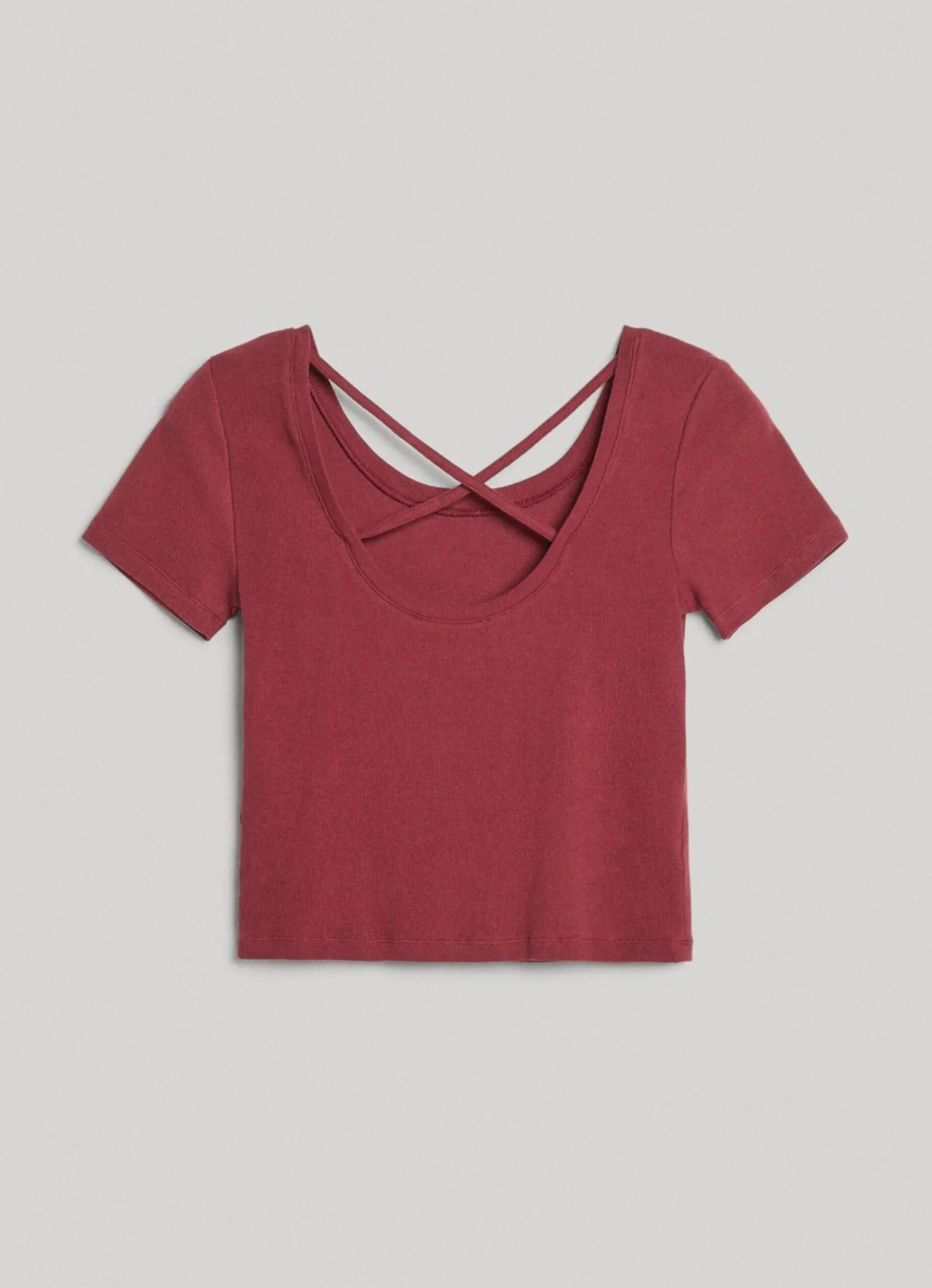 Mulher Pepe Jeans T-Shirts>T-Shirt Alcas Cruzadas Nas Costas