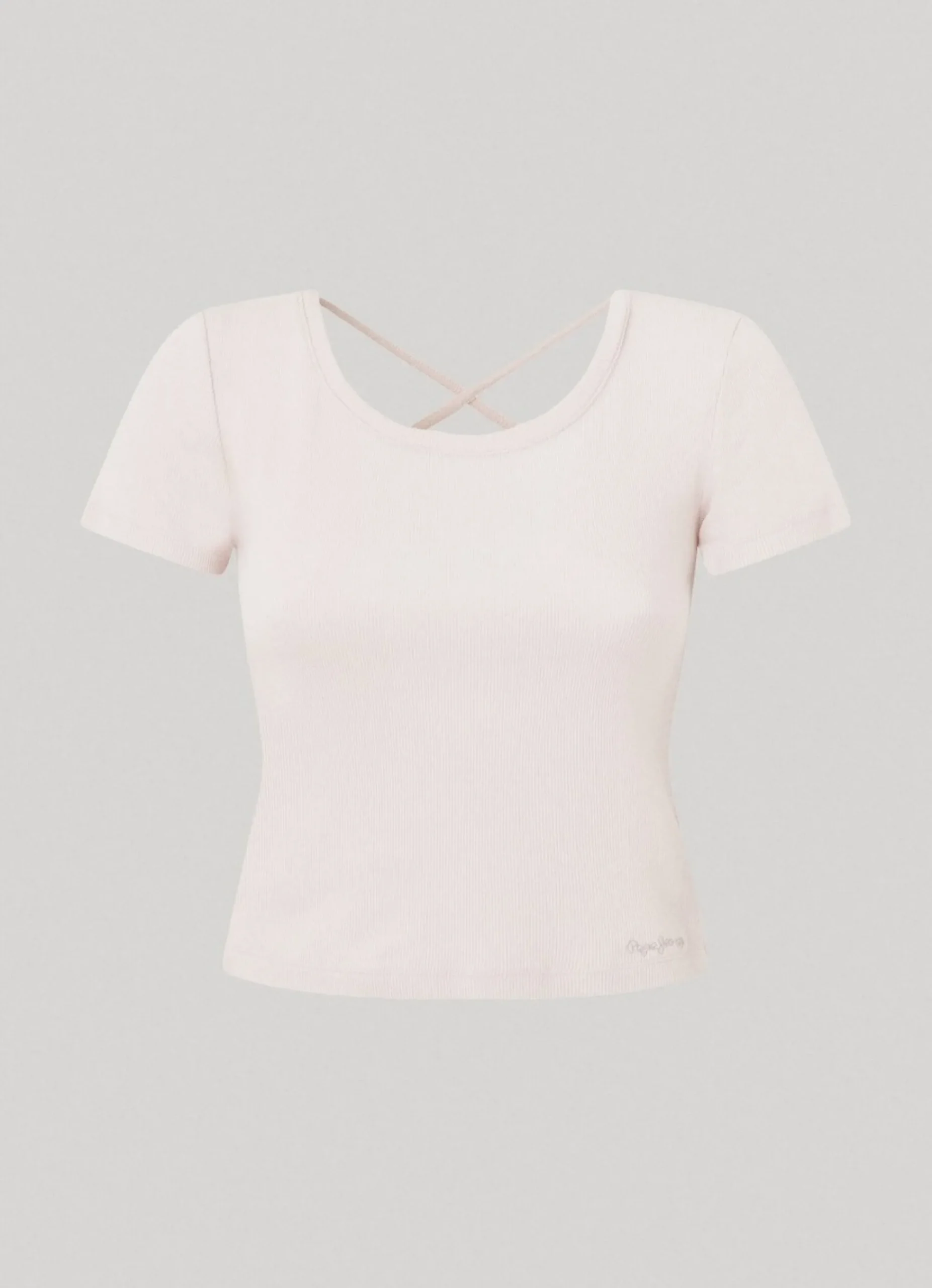 Mulher Pepe Jeans T-Shirts>T-Shirt Alcas Cruzadas Nas Costas