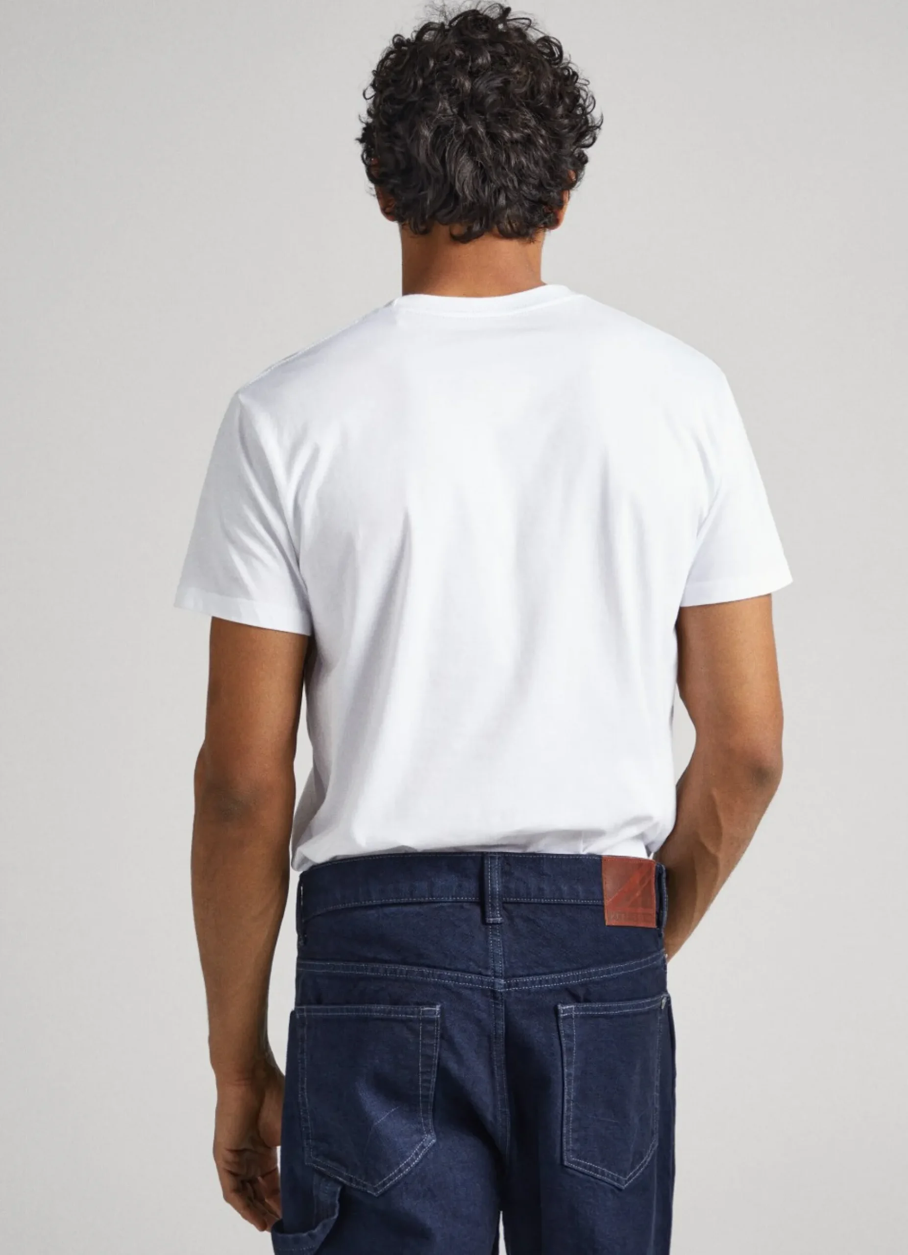 Homem Pepe Jeans T-Shirts>T-Shirt Algodao Logo Estampado