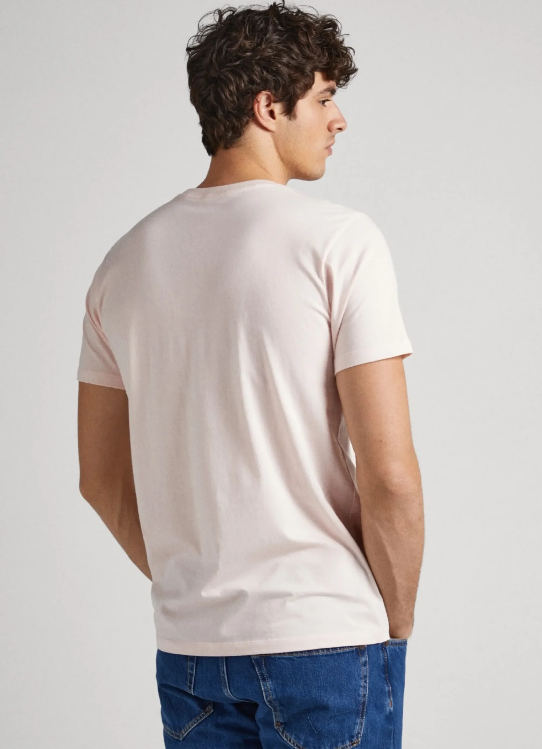 Homem Pepe Jeans T-Shirts>T-Shirt Algodao Logo Estampado
