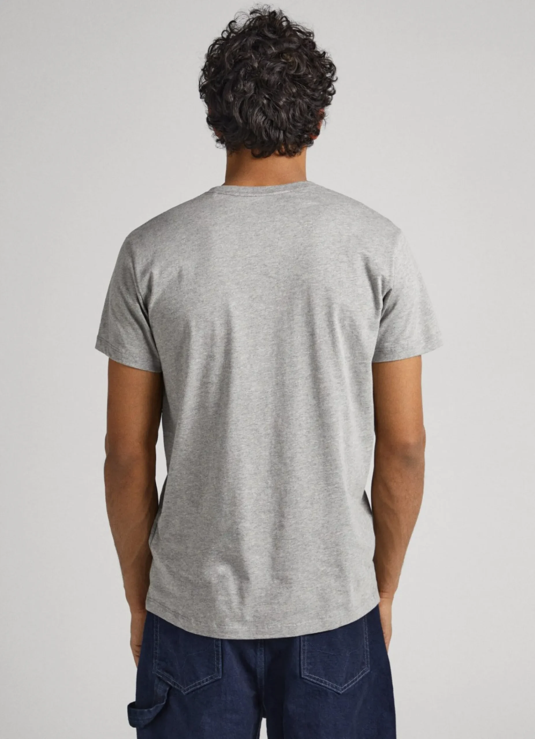 Homem Pepe Jeans T-Shirts>T-Shirt Algodao Logo Estampado