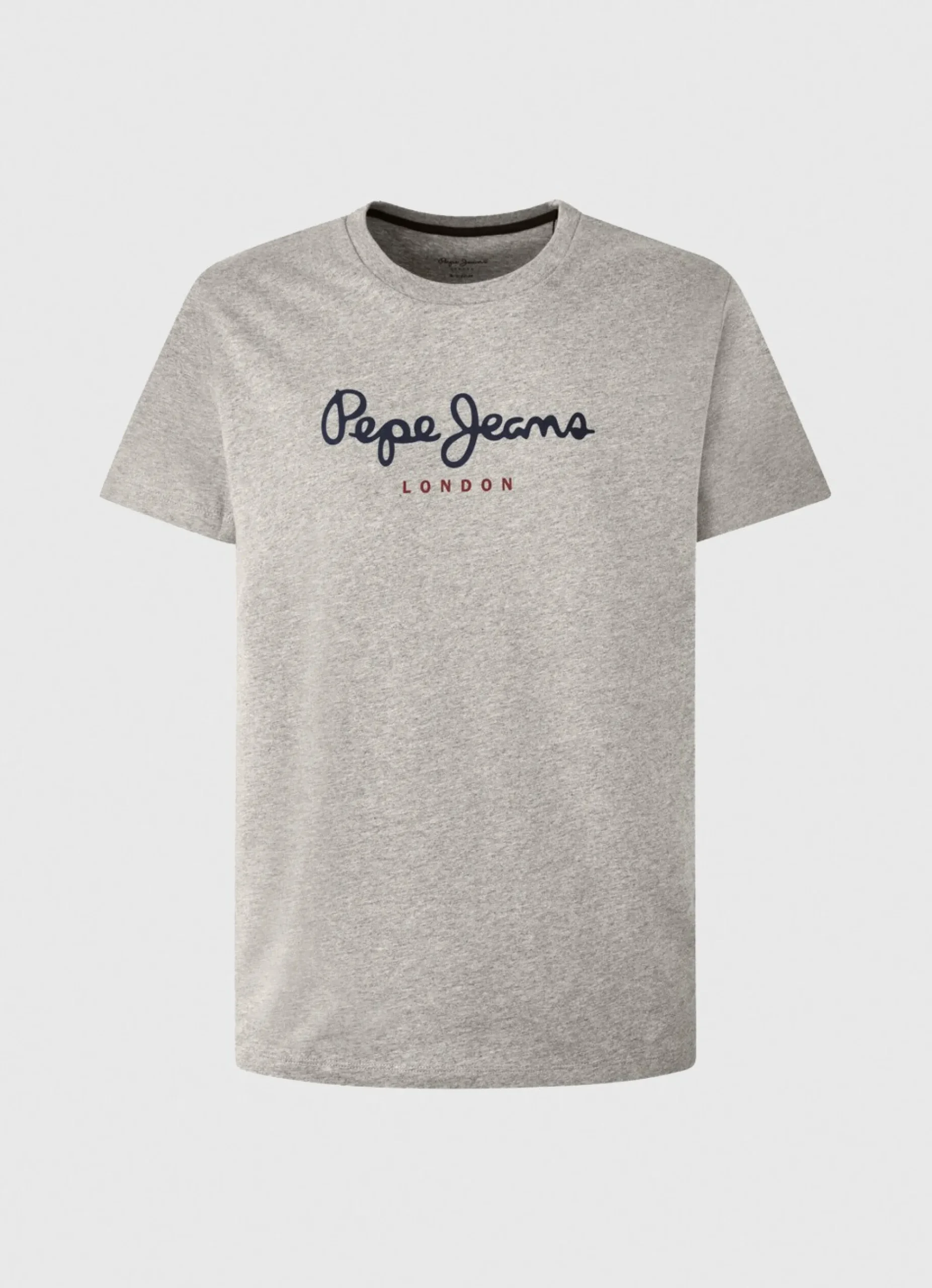 Homem Pepe Jeans T-Shirts>T-Shirt Algodao Logo Estampado
