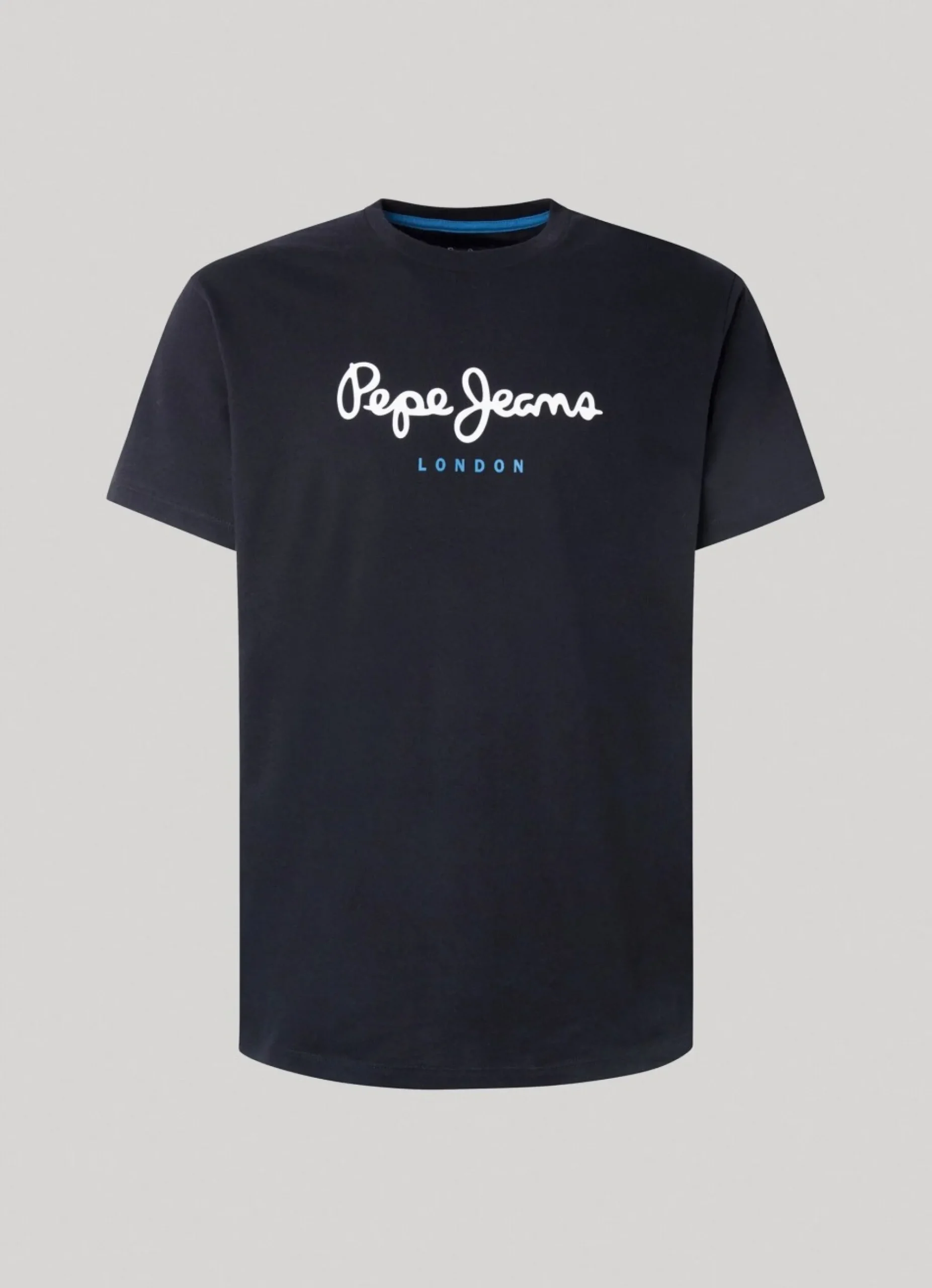 Homem Pepe Jeans T-Shirts>T-Shirt Algodao Logo Estampado