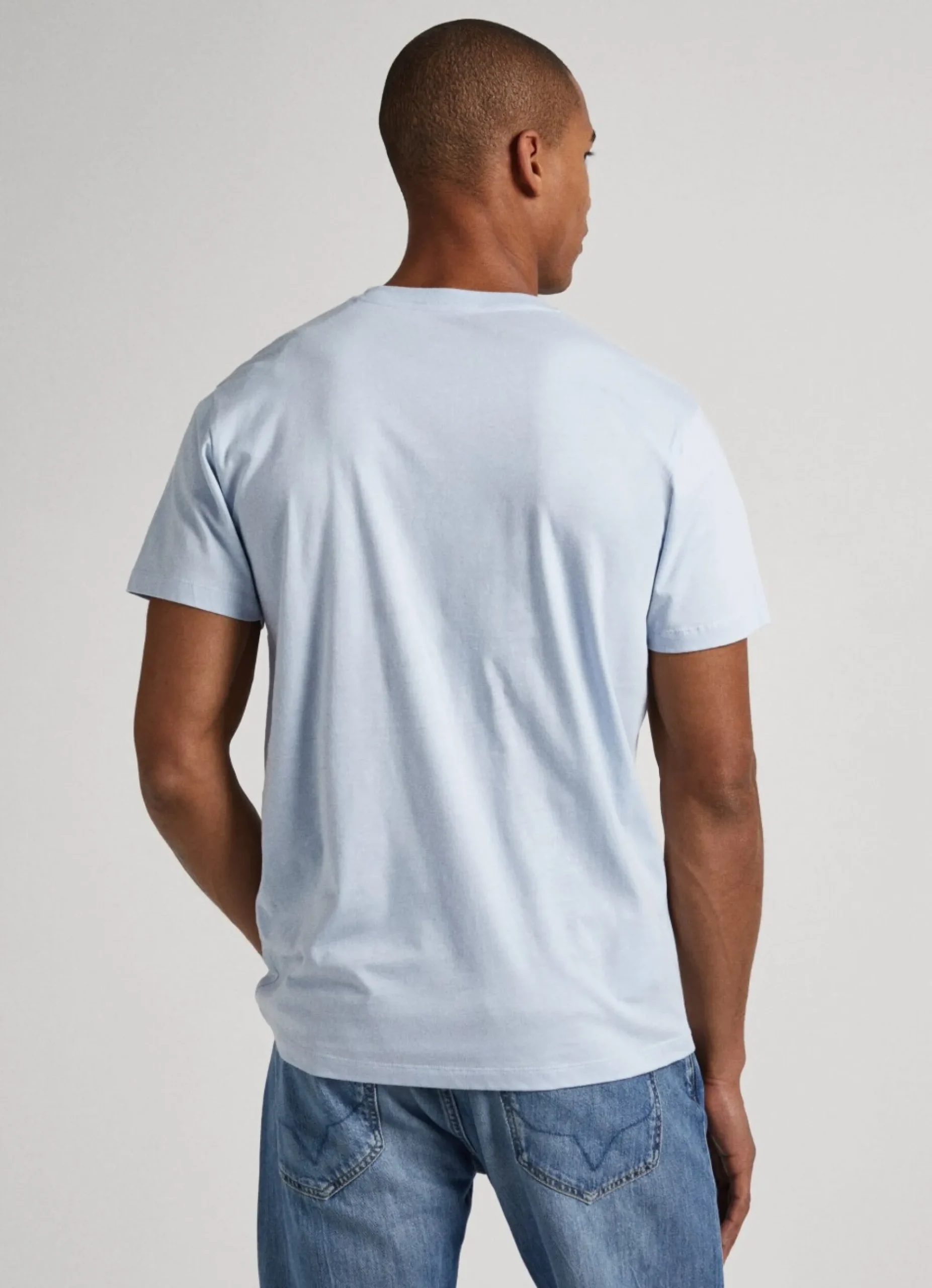 Homem Pepe Jeans T-Shirts>T-Shirt Algodao Logo Estampado