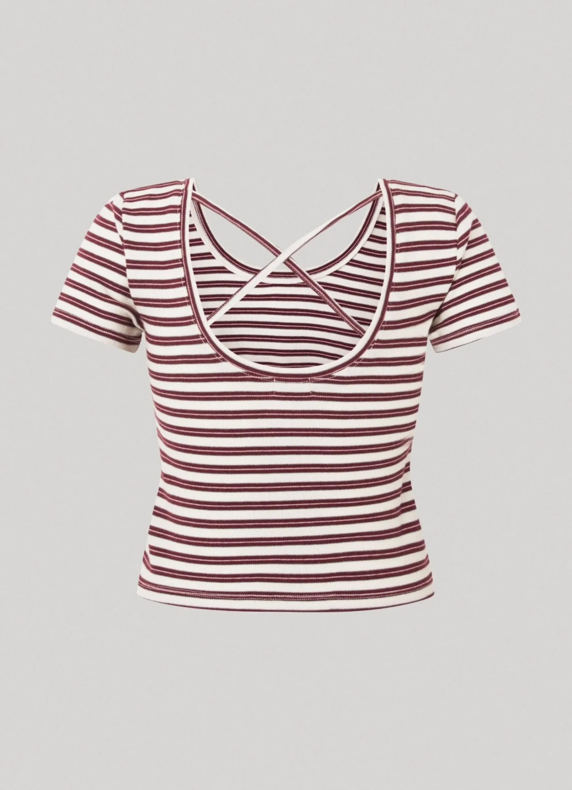 Mulher Pepe Jeans T-Shirts>T-Shirt Canelada Padrao As Riscas