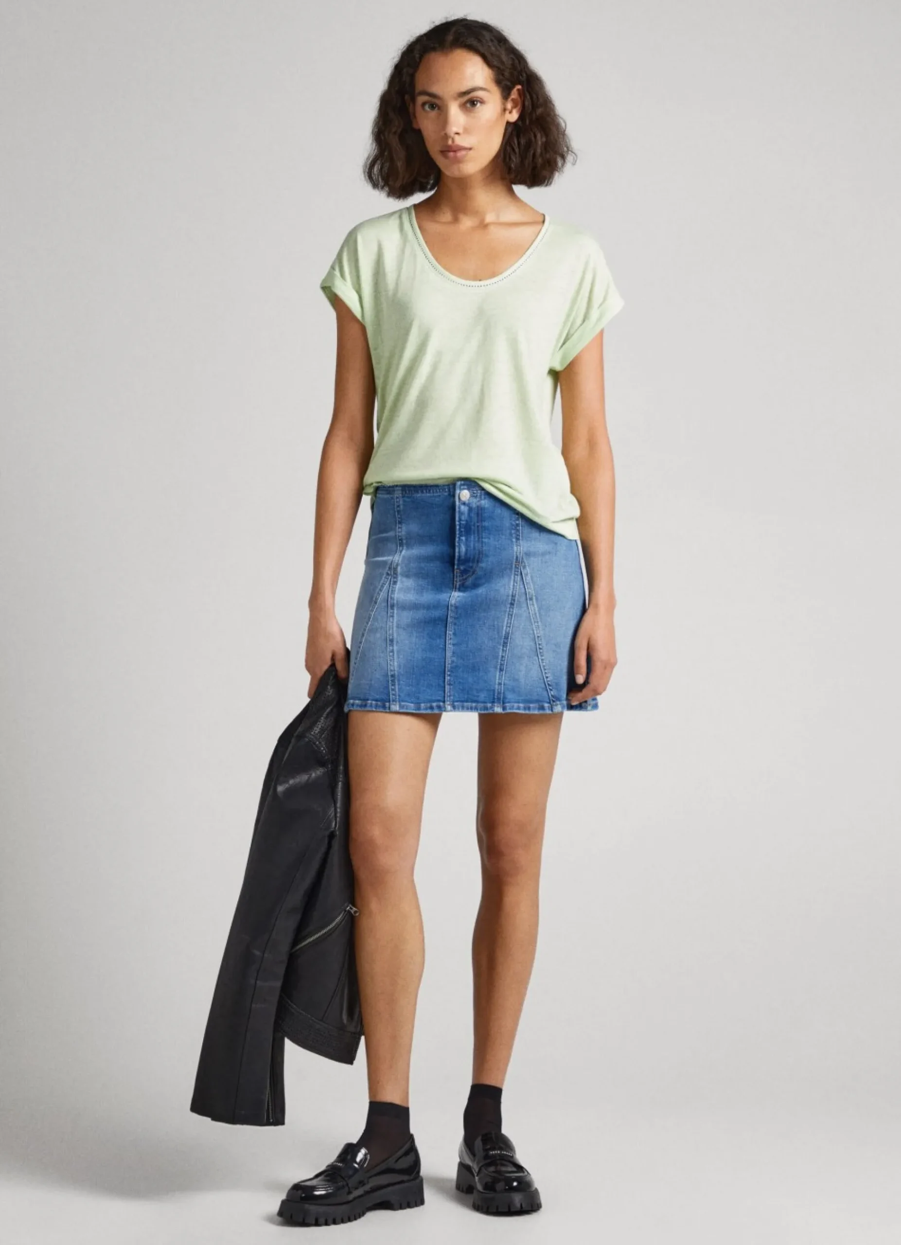 Mulher Pepe Jeans T-Shirts>T-Shirt Com Detalhes De Renda