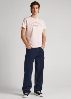 Homem Pepe Jeans T-Shirts>T-Shirt Com Logo Estampado
