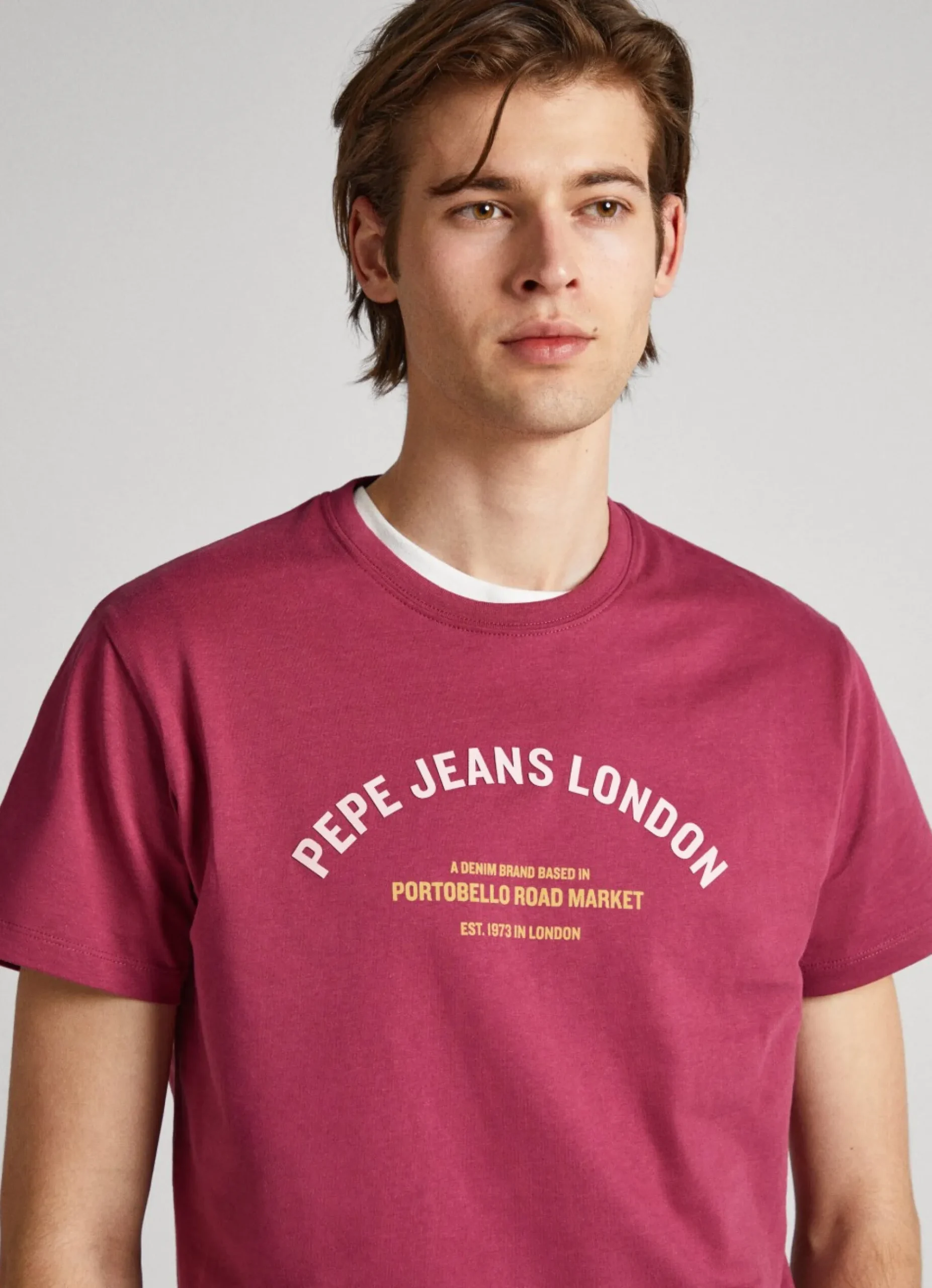 Homem Pepe Jeans T-Shirts>T-Shirt Com Logo Estampado