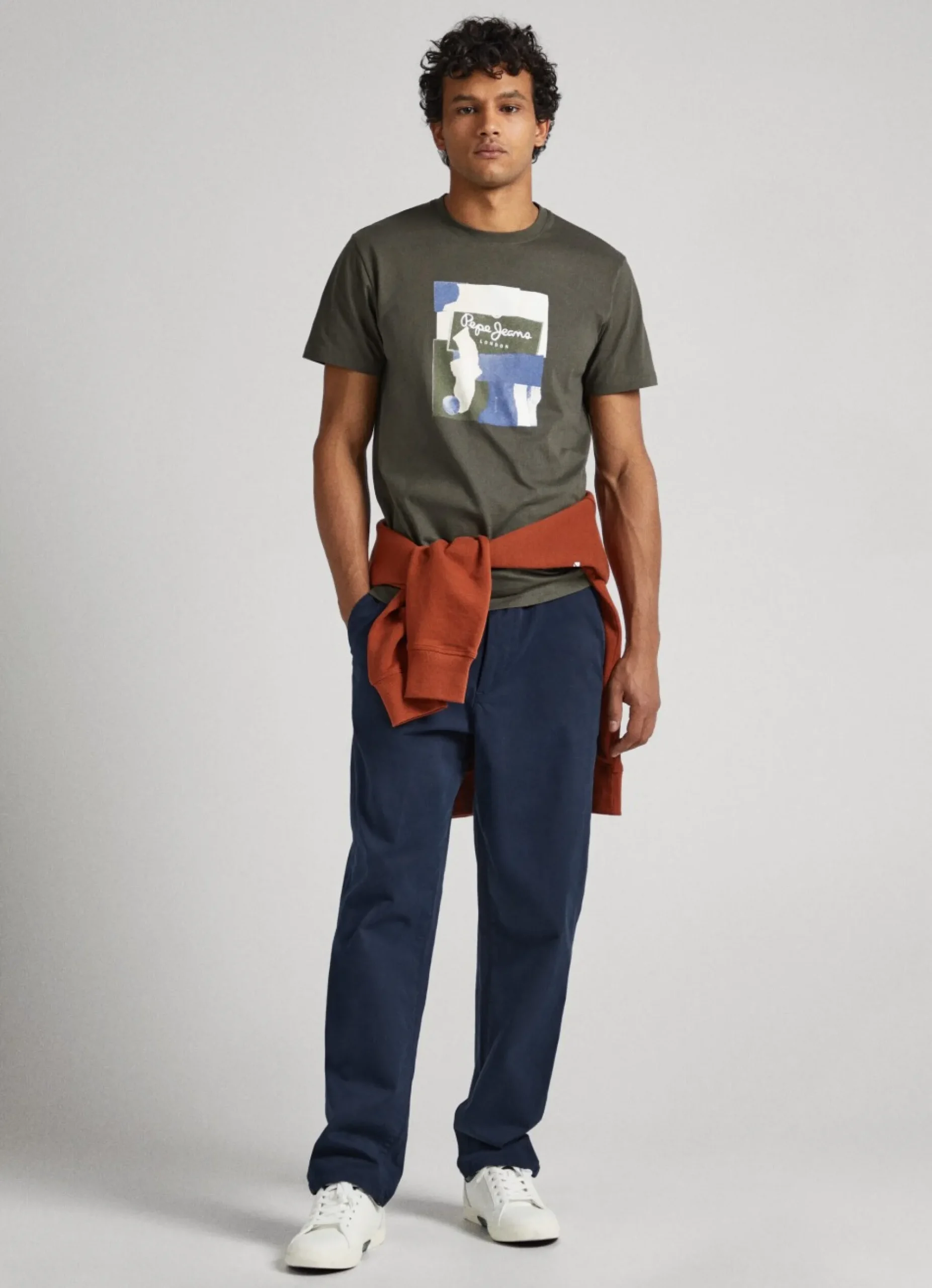Homem Pepe Jeans T-Shirts>T-Shirt Com Logo Estampado