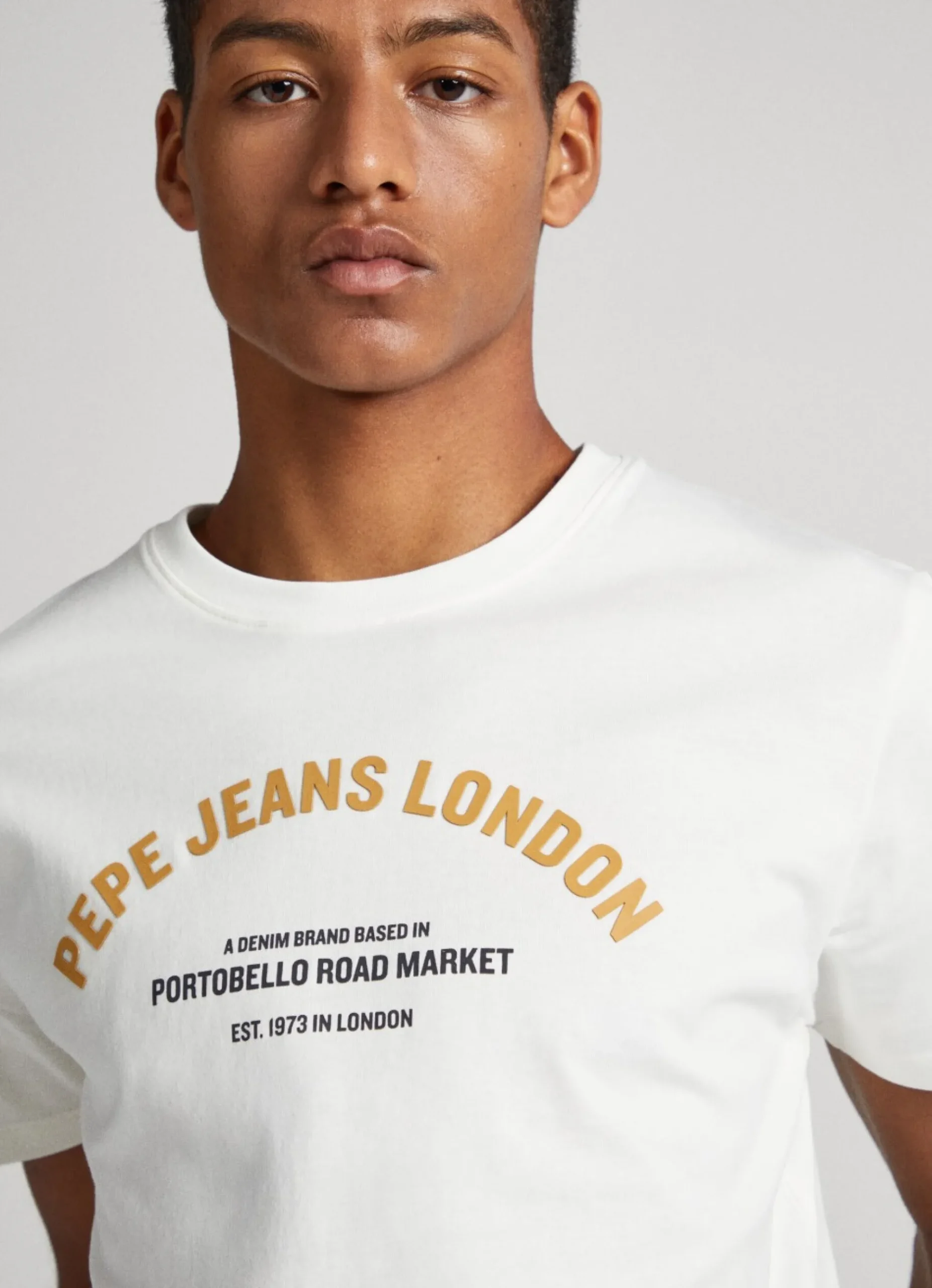 Homem Pepe Jeans T-Shirts>T-Shirt Com Logo Estampado