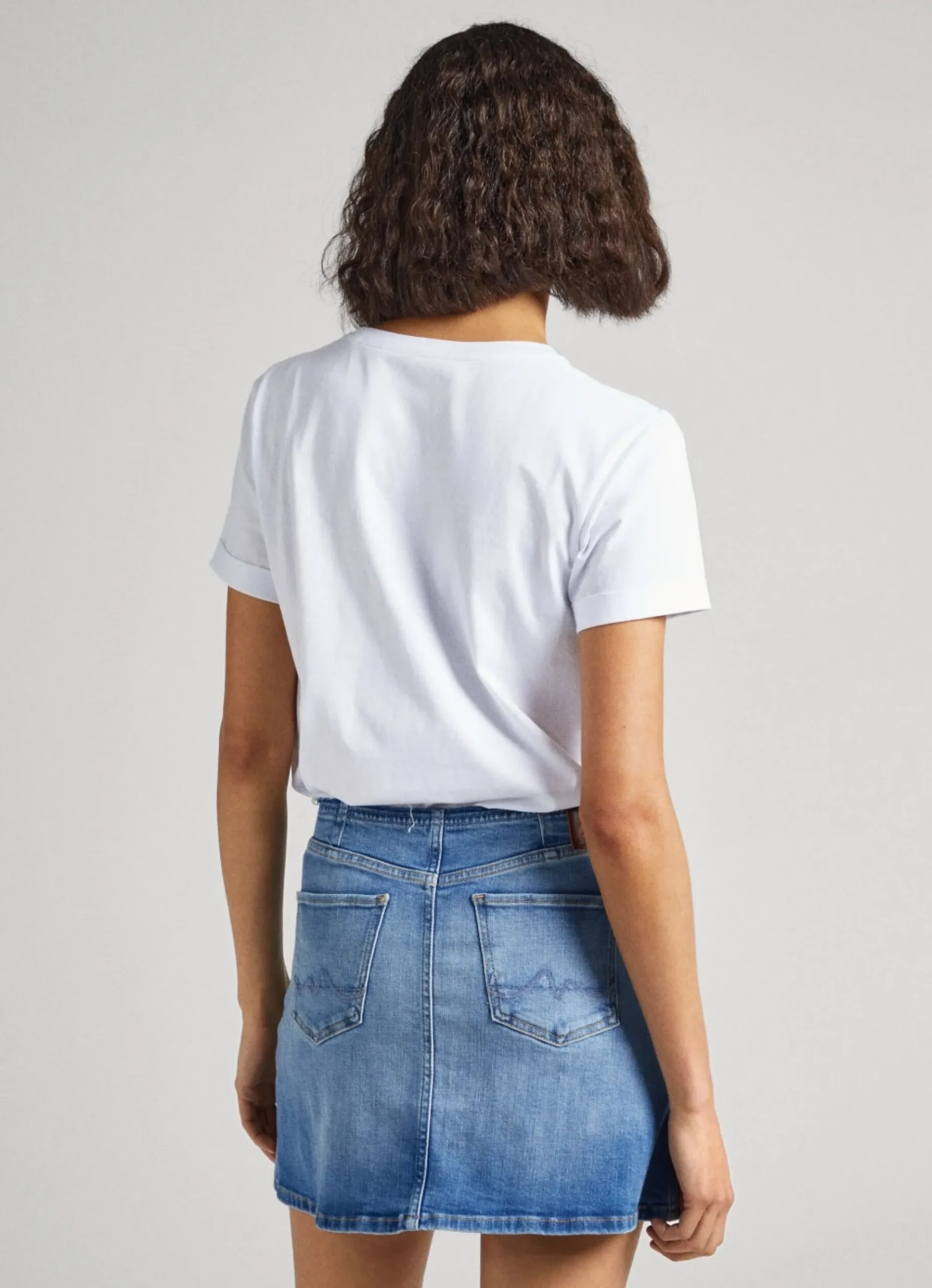 Mulher Pepe Jeans T-Shirts>T-Shirt Com Logo Strass