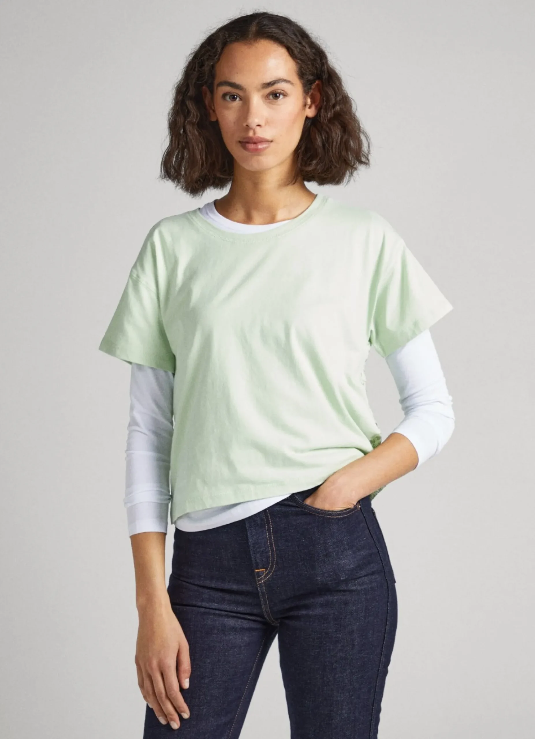 Mulher Pepe Jeans T-Shirts>T-Shirt Com Padrao Floral