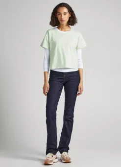 Mulher Pepe Jeans T-Shirts>T-Shirt Com Padrao Floral