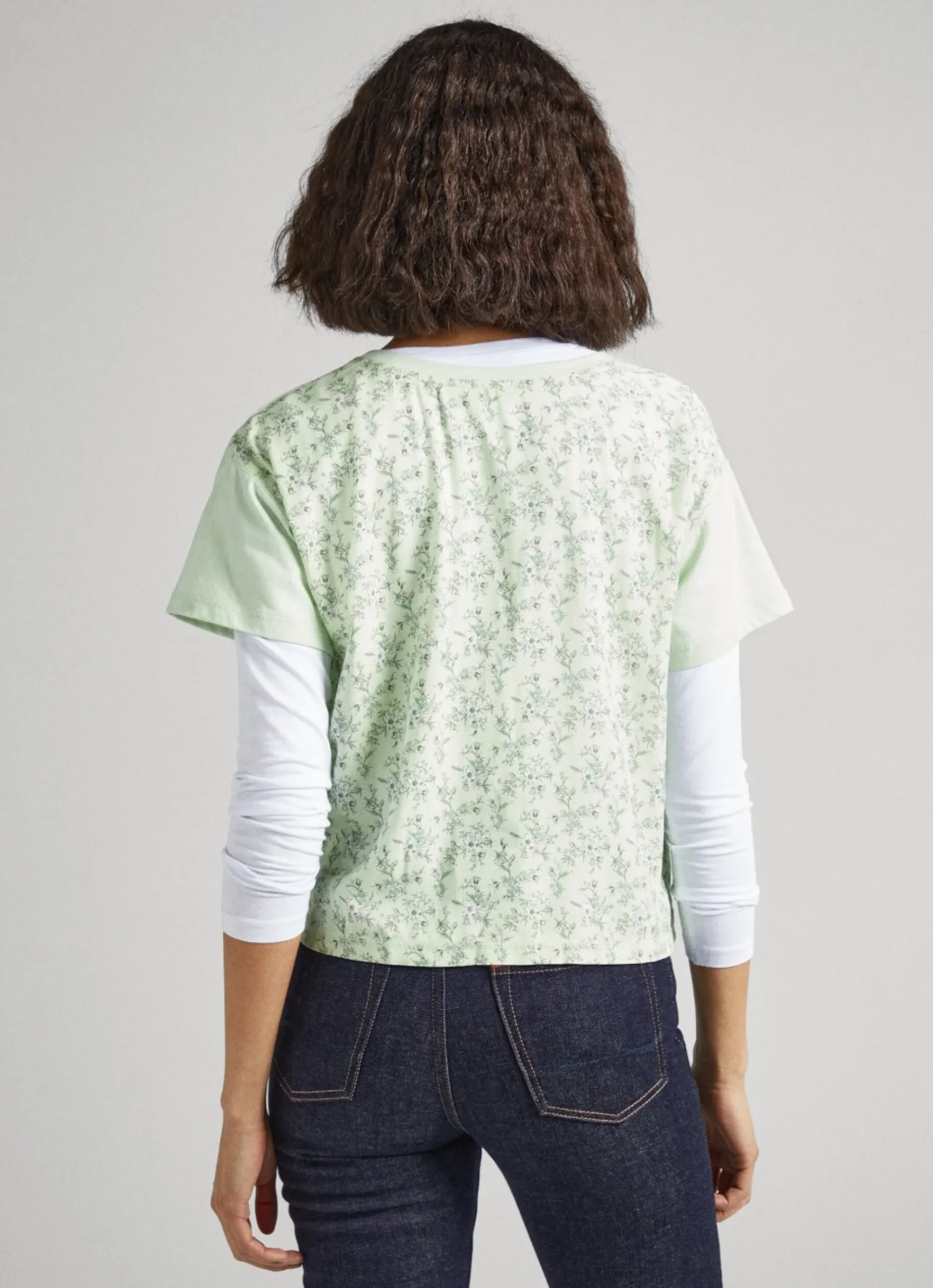 Mulher Pepe Jeans T-Shirts>T-Shirt Com Padrao Floral