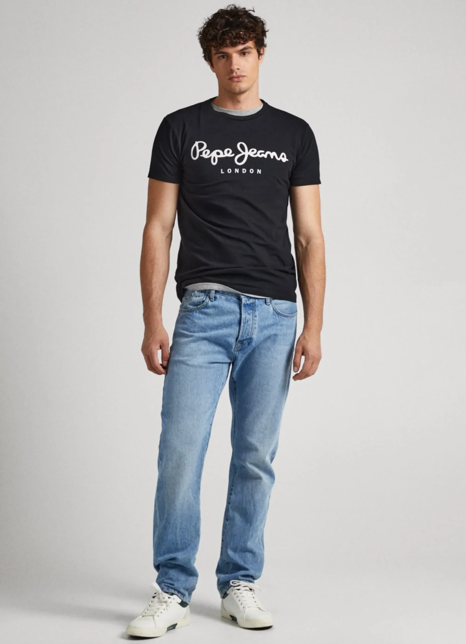 Homem Pepe Jeans T-Shirts>T-Shirt De Algodao De Manga Curta