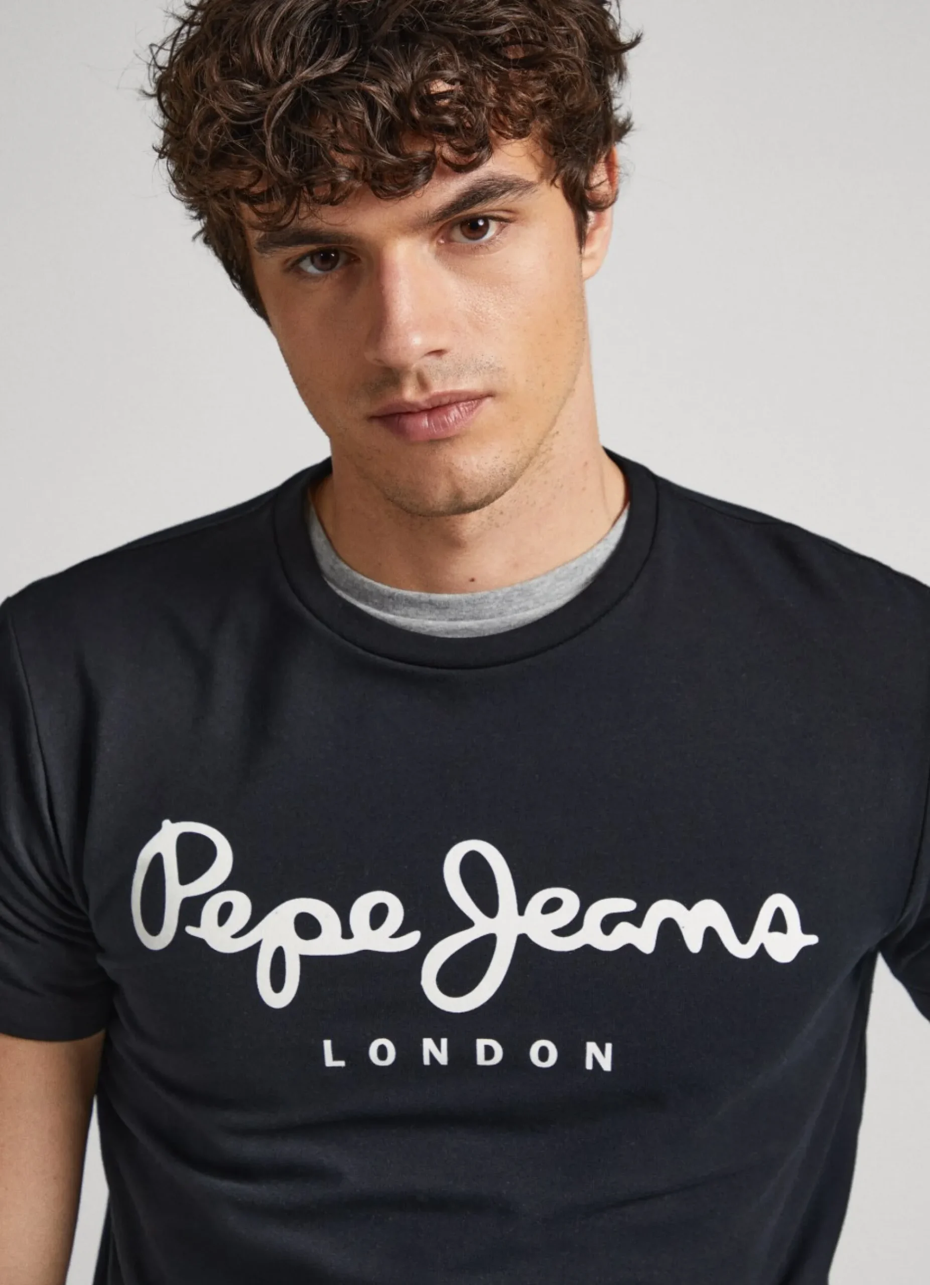 Homem Pepe Jeans T-Shirts>T-Shirt De Algodao De Manga Curta