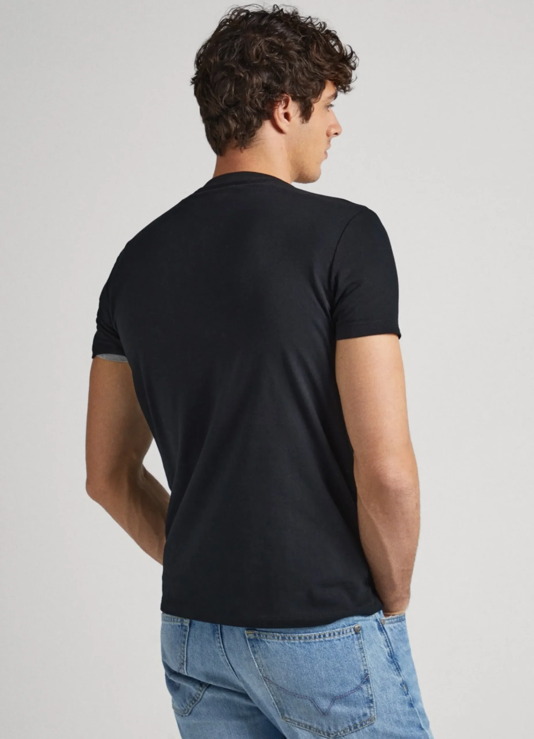 Homem Pepe Jeans T-Shirts>T-Shirt De Algodao De Manga Curta