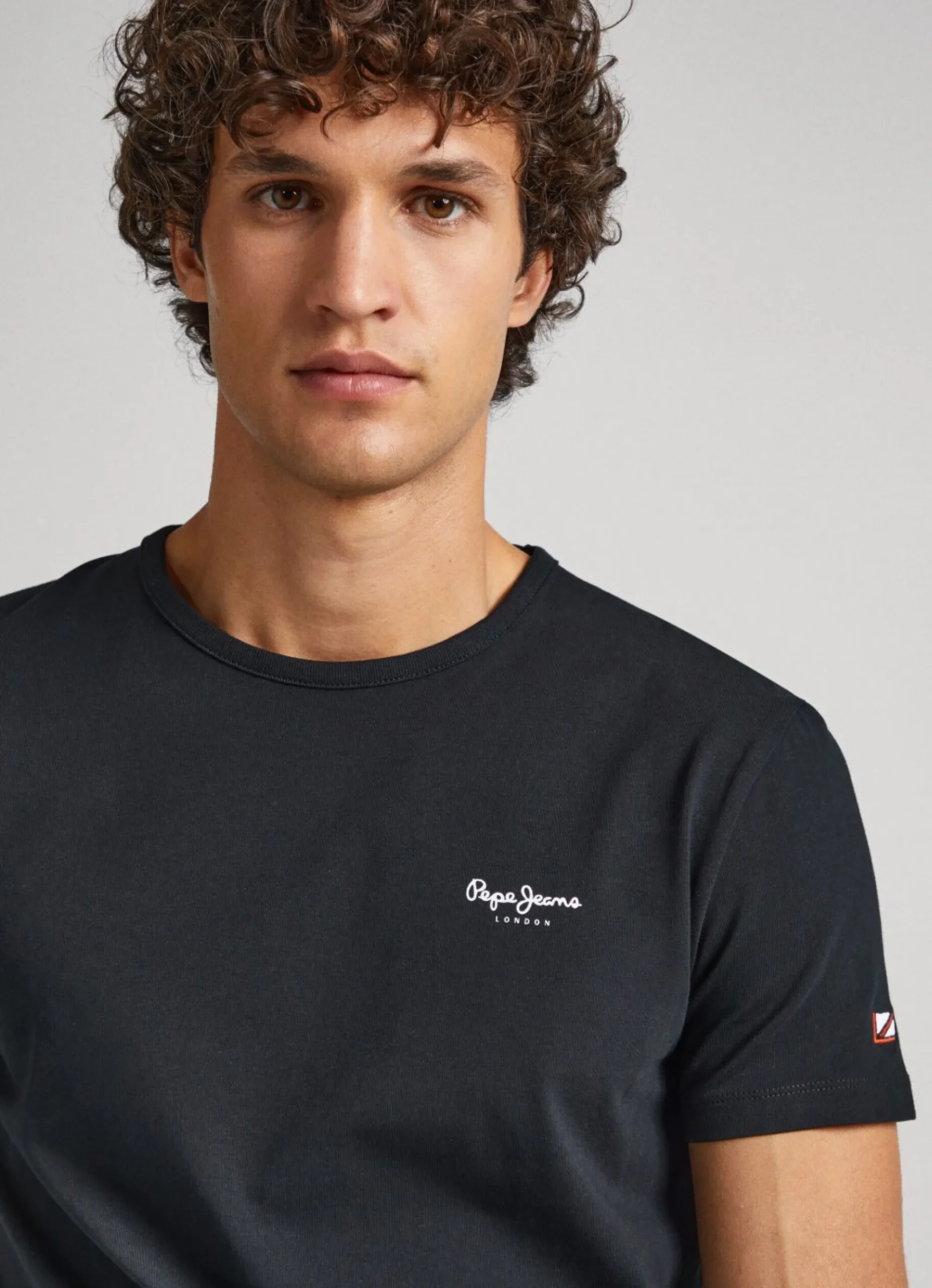 Homem Pepe Jeans T-Shirts>T-Shirt De Algodao Logo Estampado