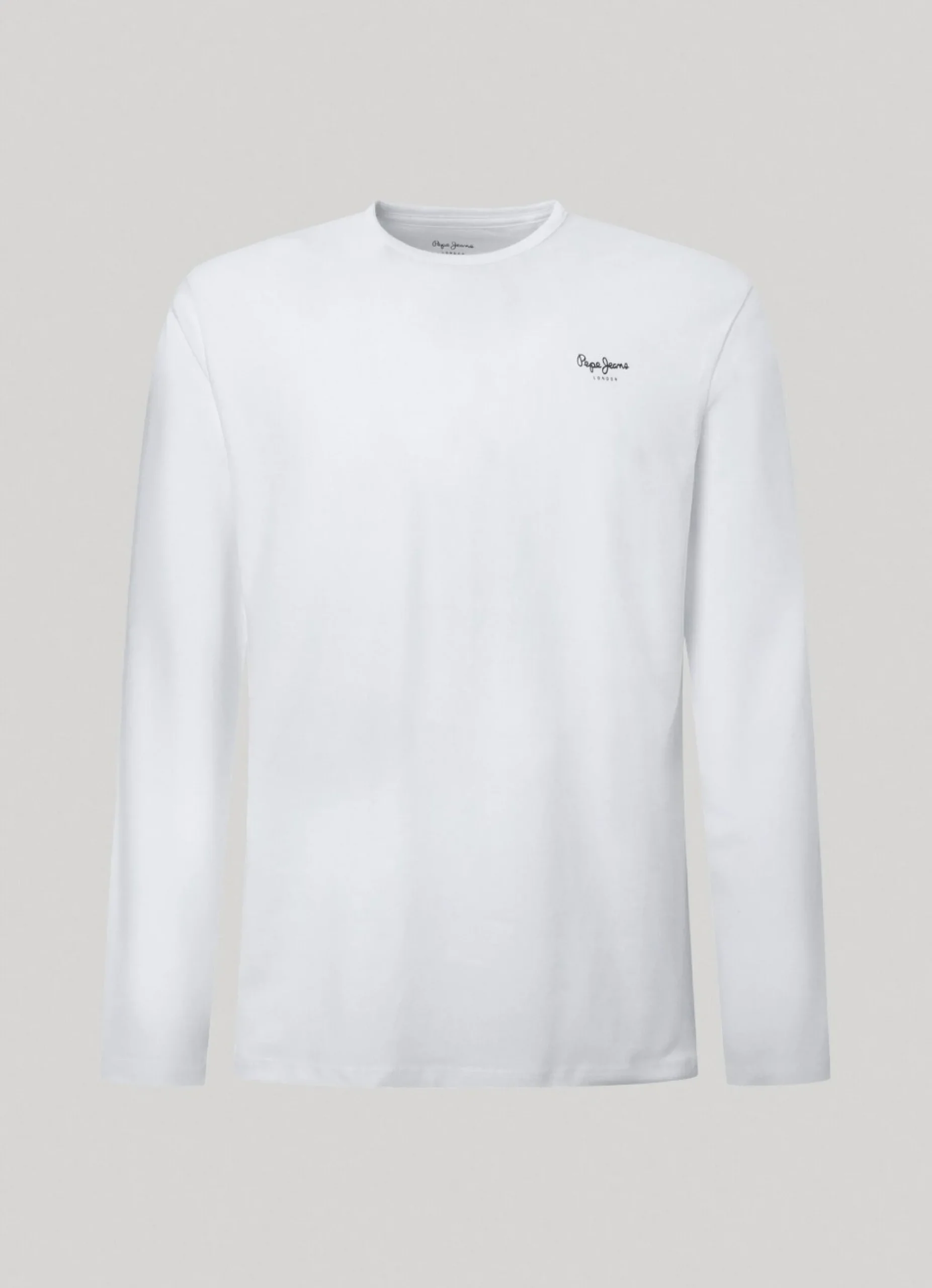 Homem Pepe Jeans T-Shirts>T-Shirt De Algodao Manga Comprida