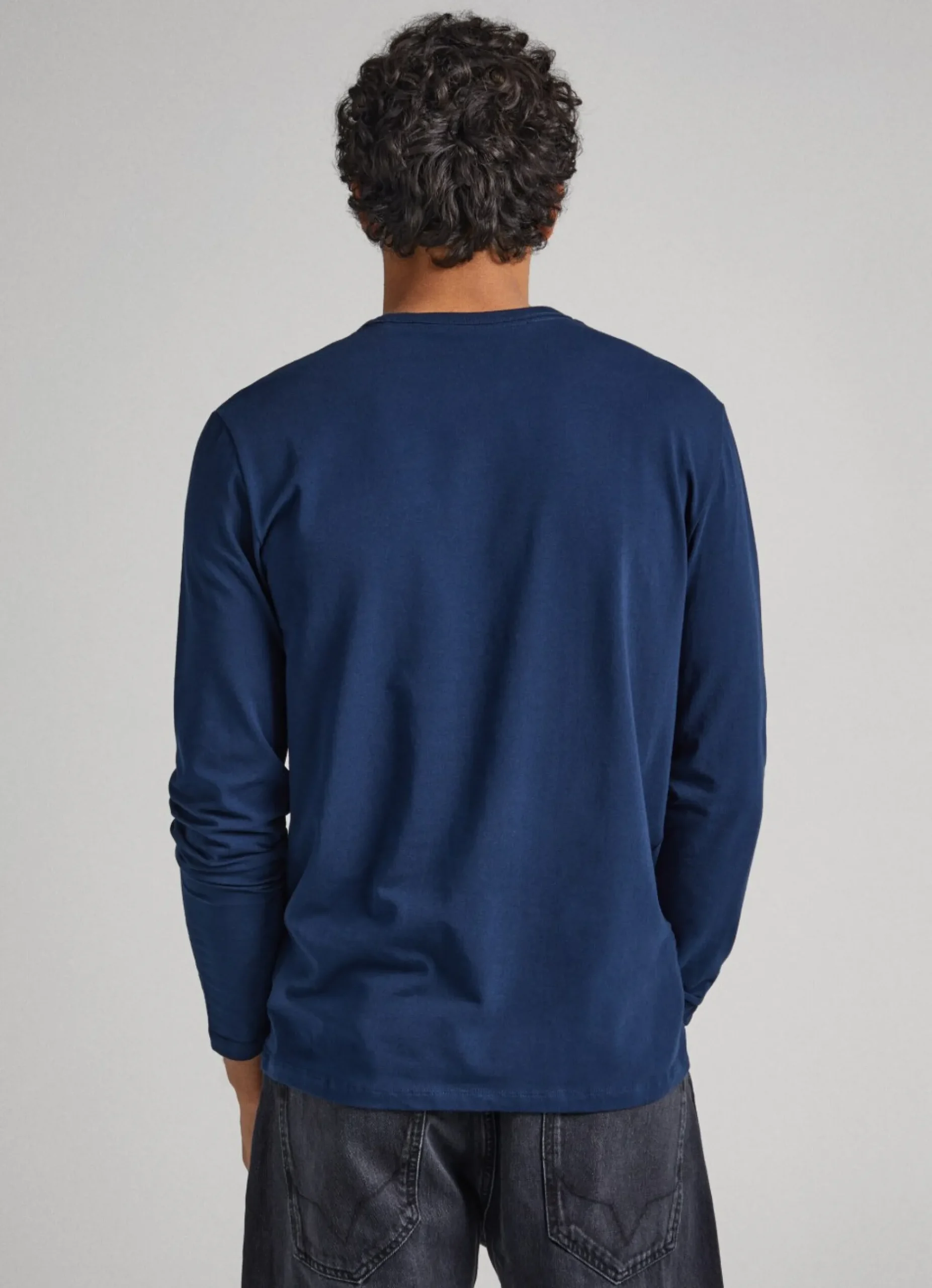 Homem Pepe Jeans T-Shirts>T-Shirt De Algodao Manga Comprida