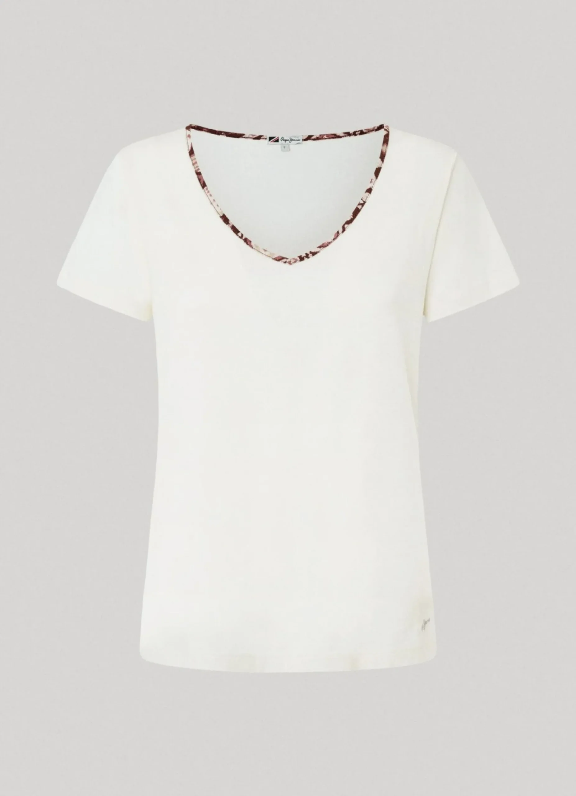 Mulher Pepe Jeans T-Shirts>T-Shirt Decote Em V Fluida