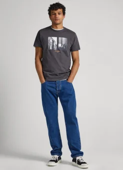 Homem Pepe Jeans T-Shirts>T-Shirt Estampado Fotografico