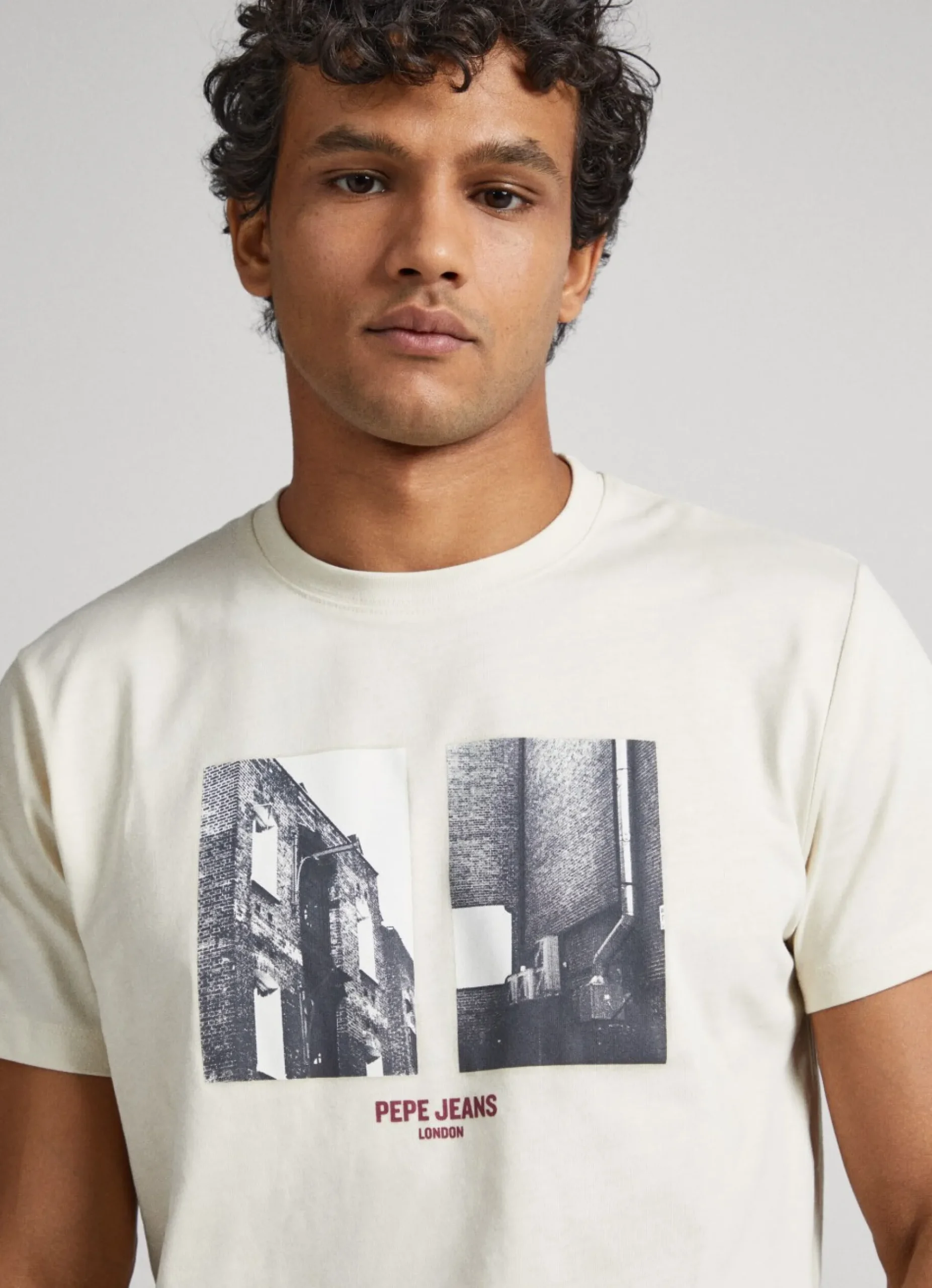 Homem Pepe Jeans T-Shirts>T-Shirt Estampado Fotografico