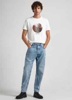 Homem Pepe Jeans T-Shirts>T-Shirt Estampado Fotografico