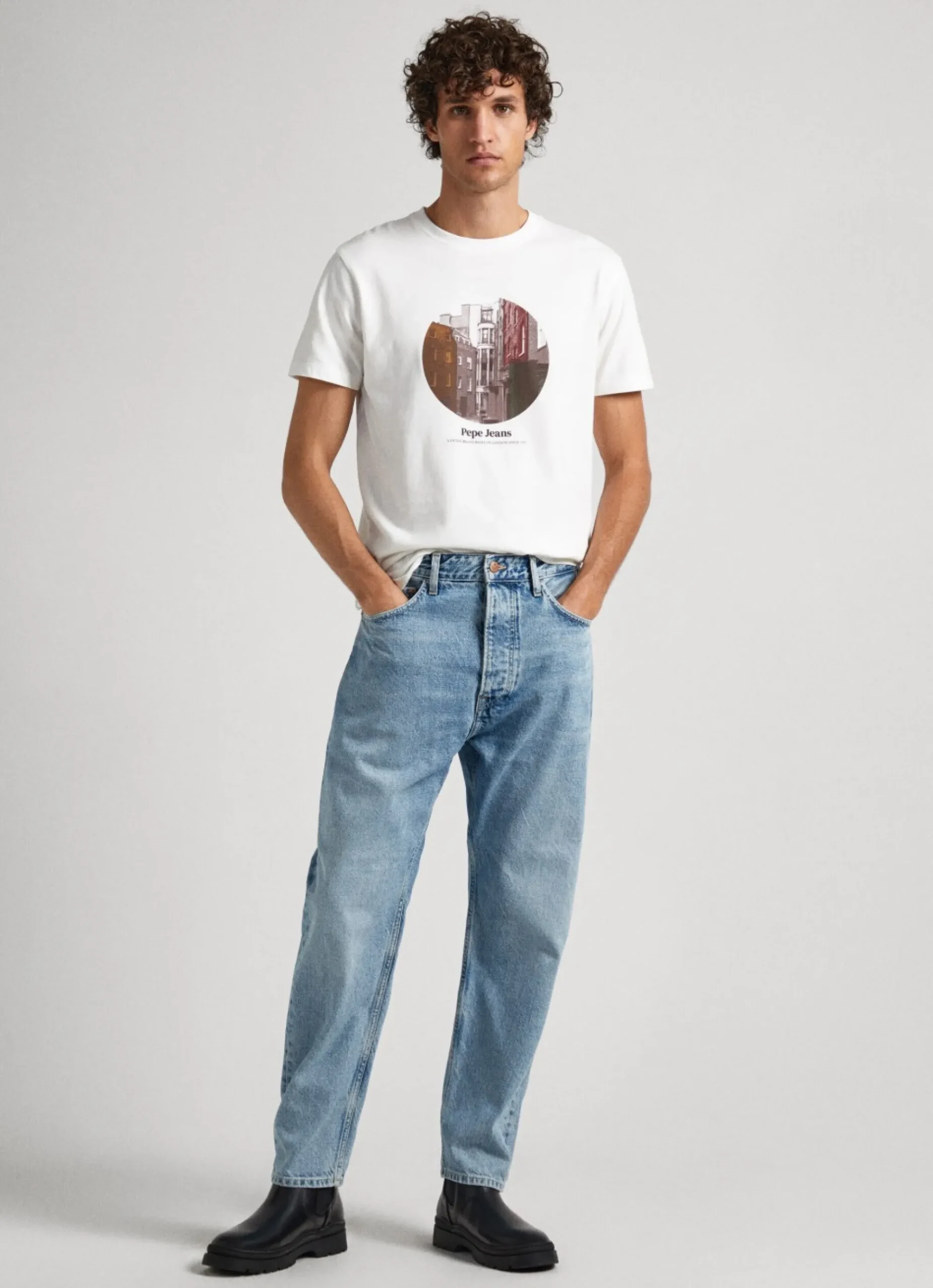 Homem Pepe Jeans T-Shirts>T-Shirt Estampado Fotografico