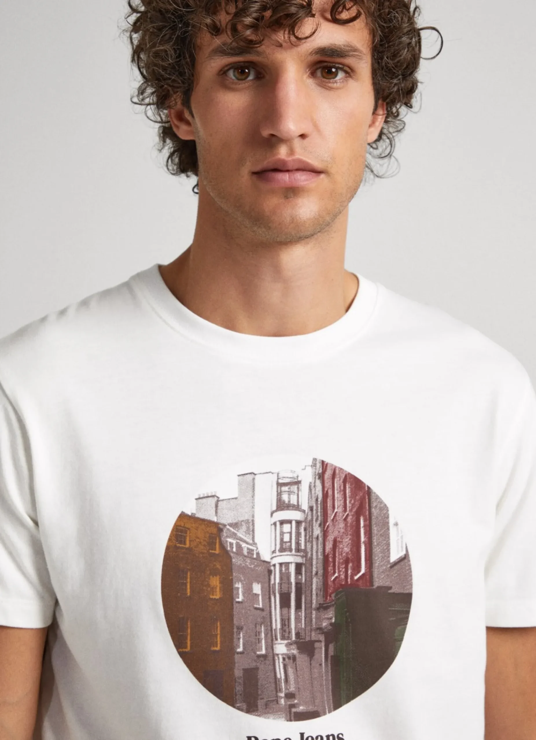 Homem Pepe Jeans T-Shirts>T-Shirt Estampado Fotografico