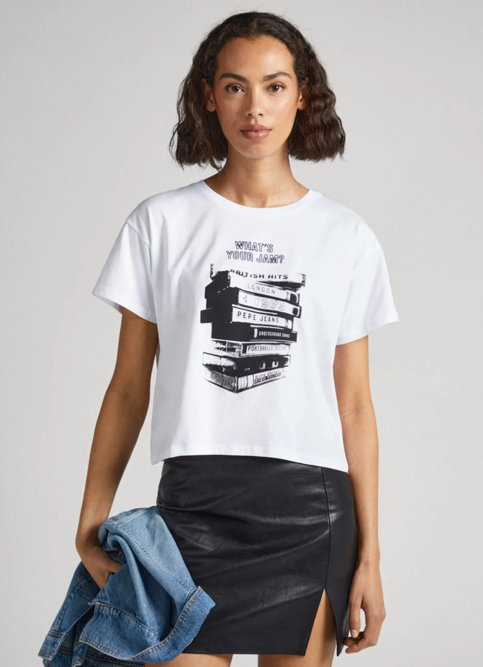 Mulher Pepe Jeans T-Shirts>T-Shirt Estampado Fotografico