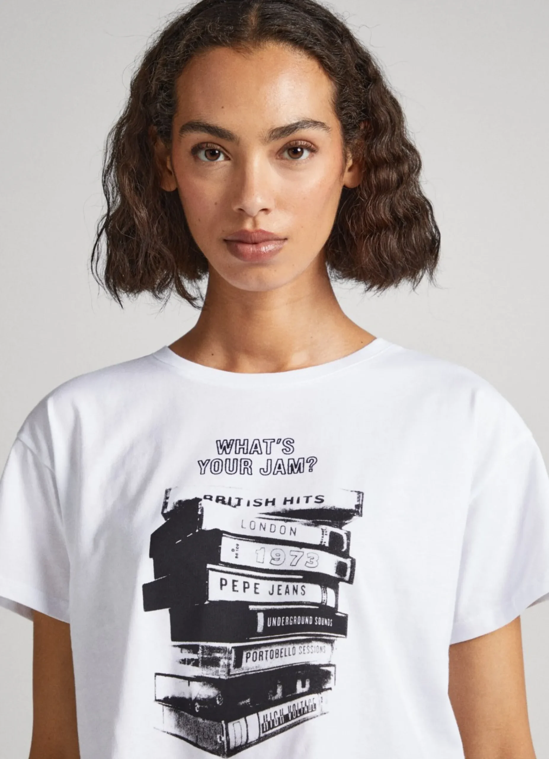 Mulher Pepe Jeans T-Shirts>T-Shirt Estampado Fotografico