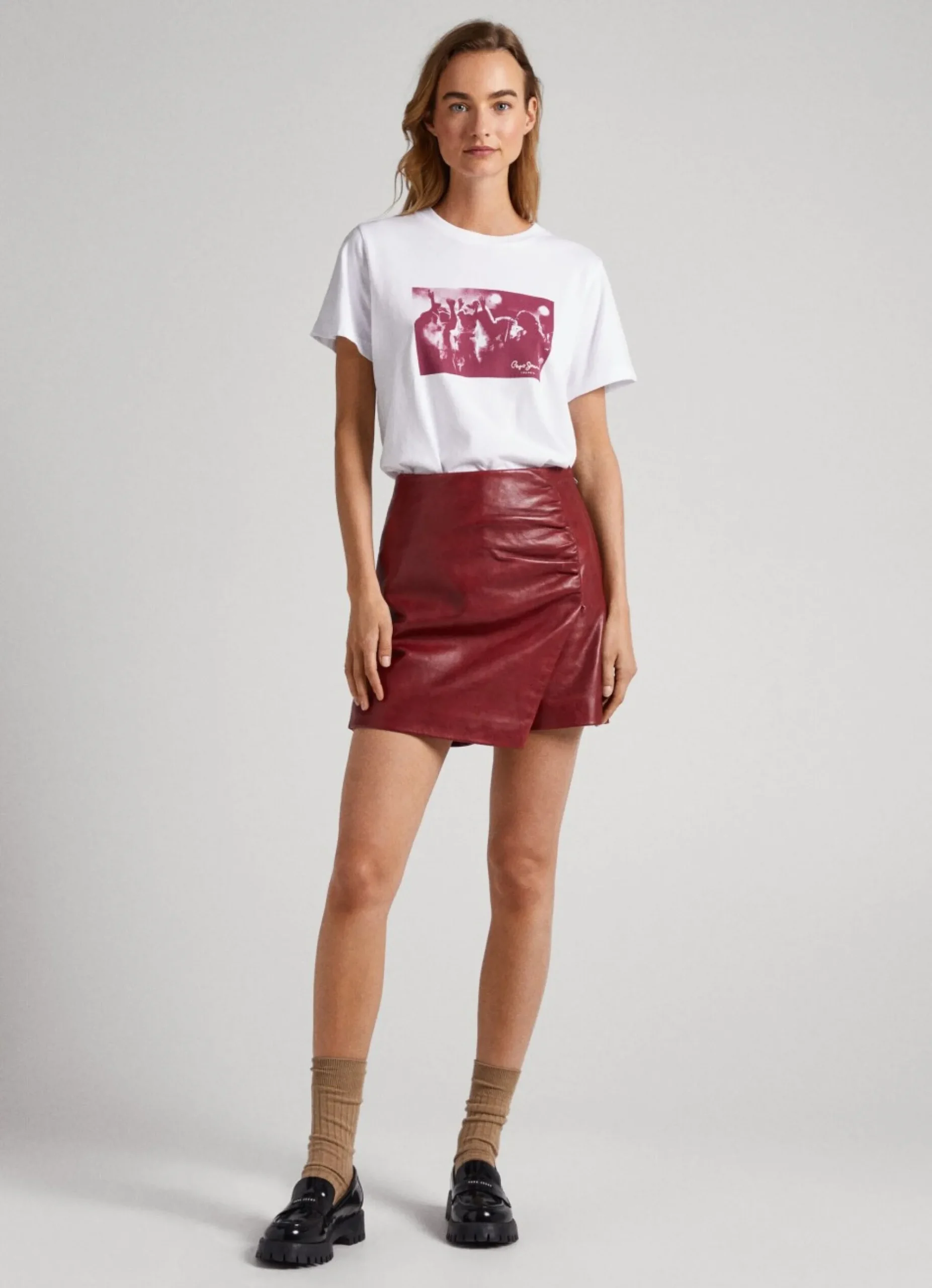 Mulher Pepe Jeans T-Shirts>T-Shirt Estampado Fotografico