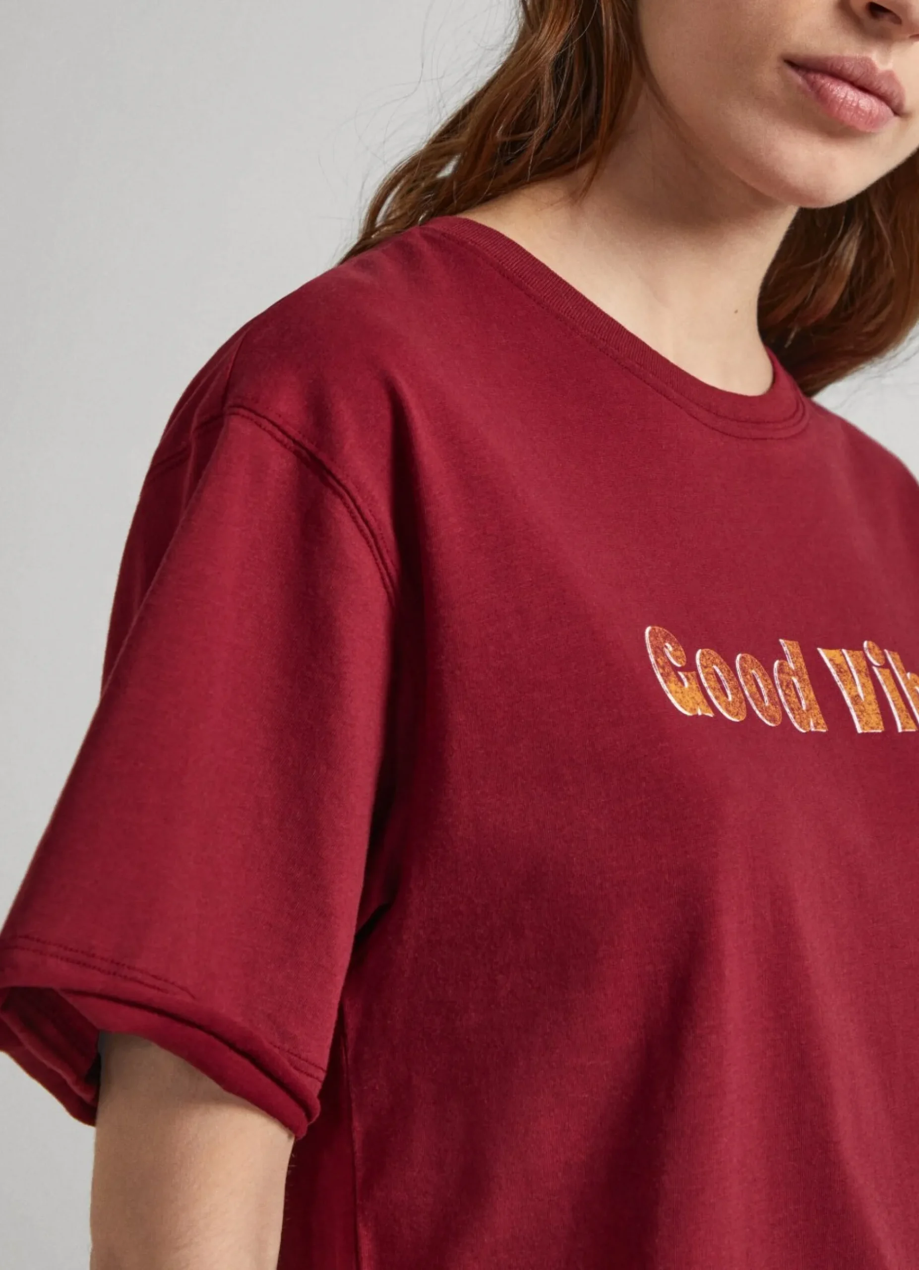 Mulher Pepe Jeans T-Shirts>T-Shirt Estampado Glitter