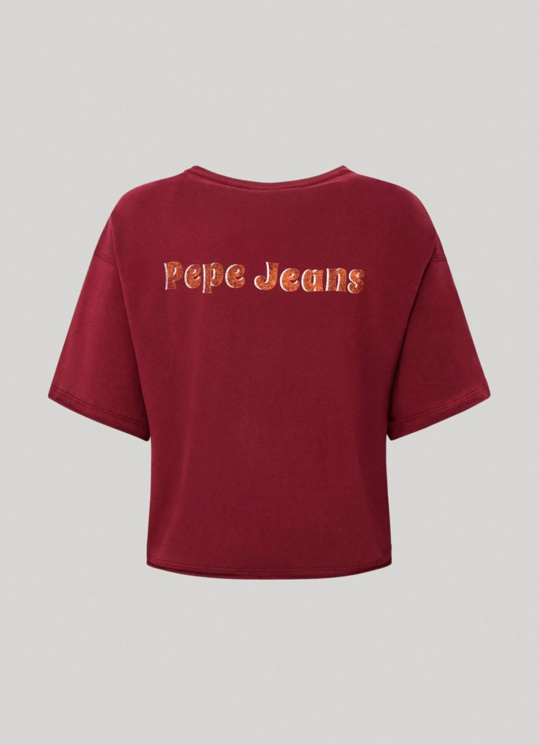 Mulher Pepe Jeans T-Shirts>T-Shirt Estampado Glitter