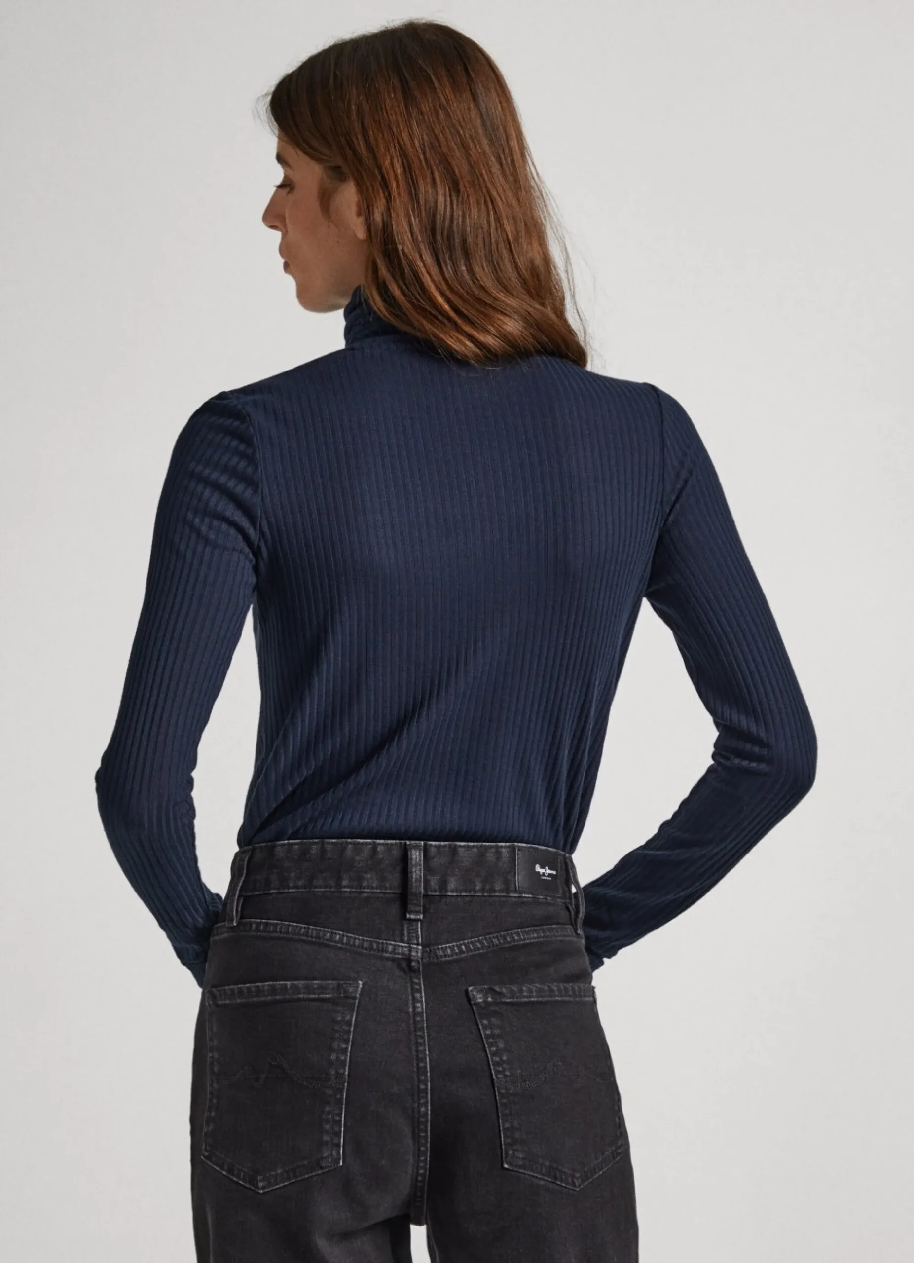 Mulher Pepe Jeans T-Shirts>T-Shirt Gola Alta Canelada