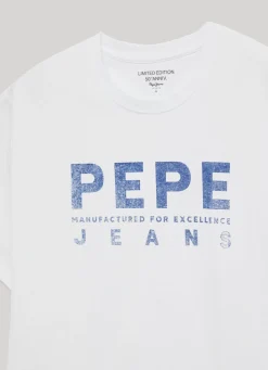 Mulher Pepe Jeans T-Shirts>T-Shirt Heritage Edicao Limitada